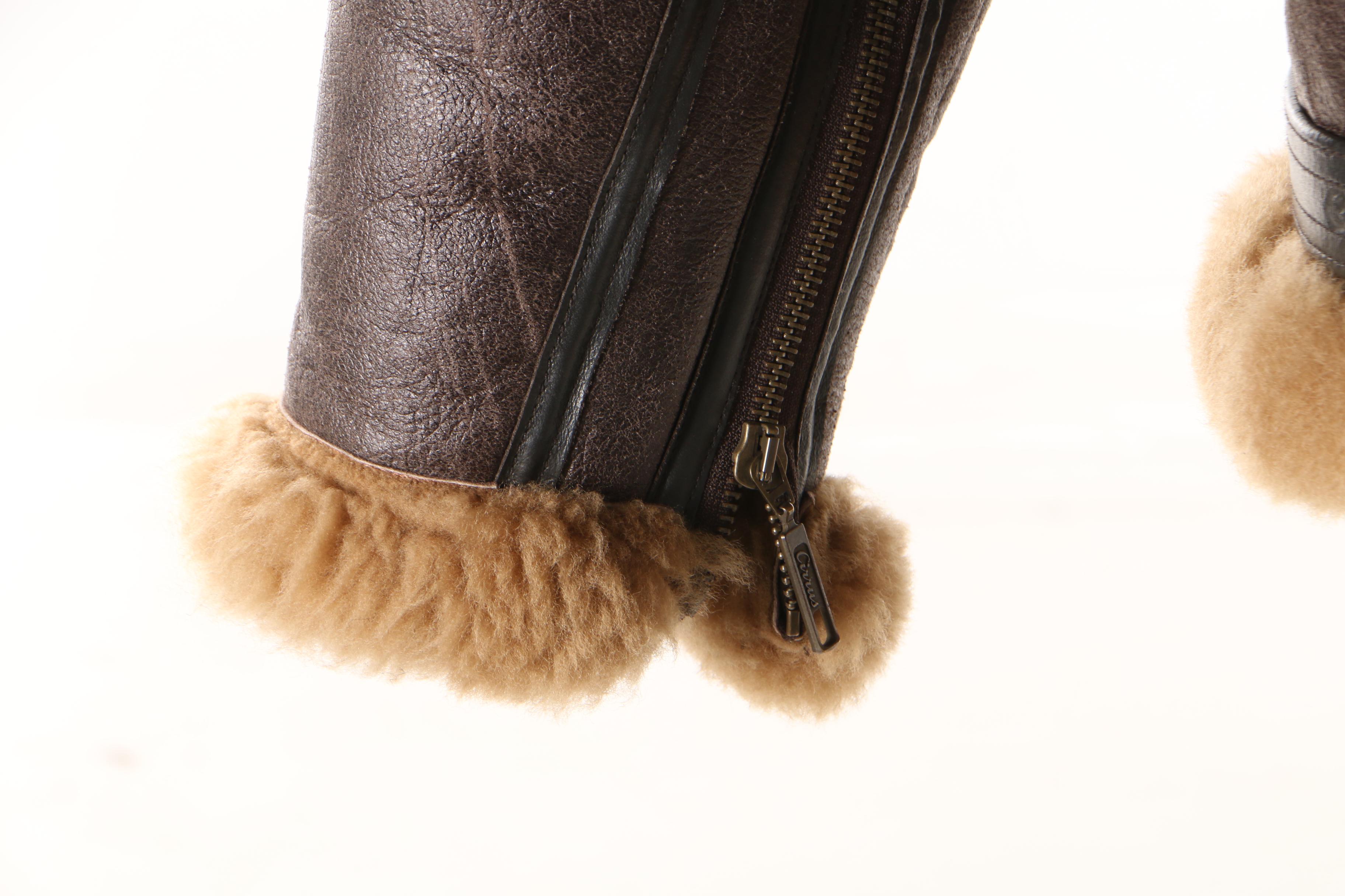 Men's Cirrus Reproduction Irvin Leather and Shearling Flight Jacket