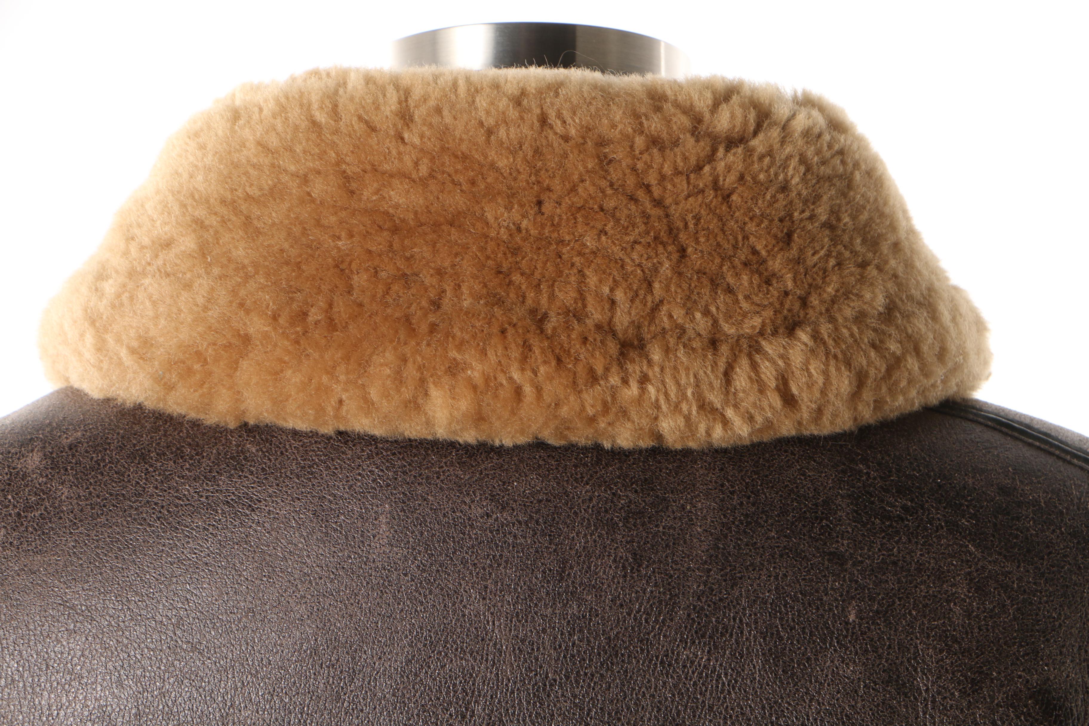 Men's Cirrus Reproduction Irvin Leather and Shearling Flight Jacket