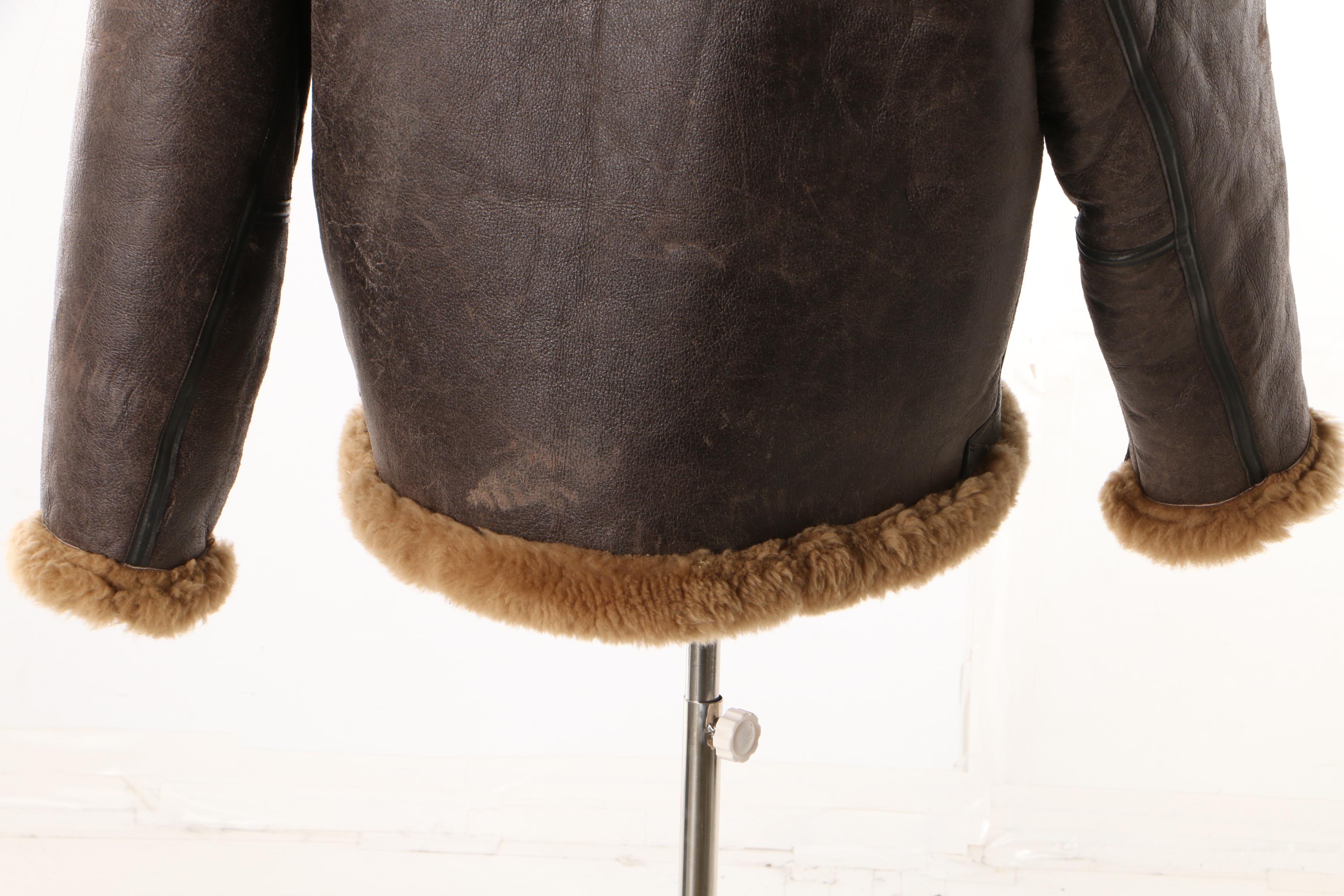 Men's Cirrus Reproduction Irvin Leather and Shearling Flight Jacket