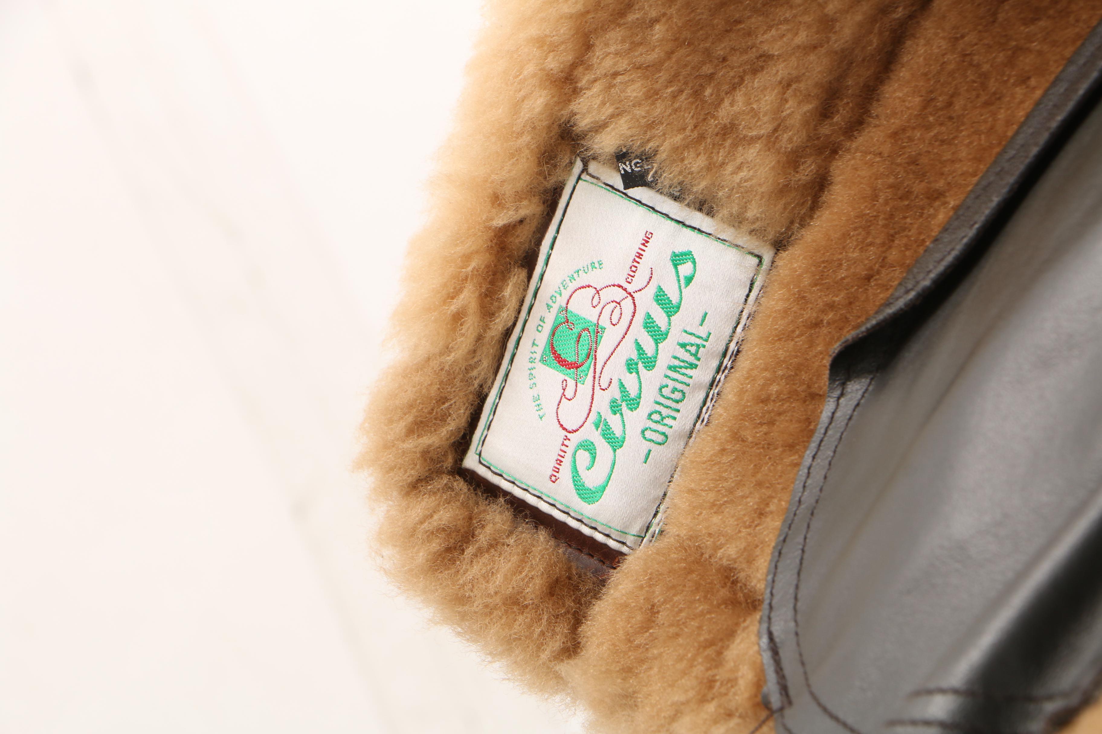 Men's Cirrus Reproduction Irvin Leather and Shearling Flight Jacket