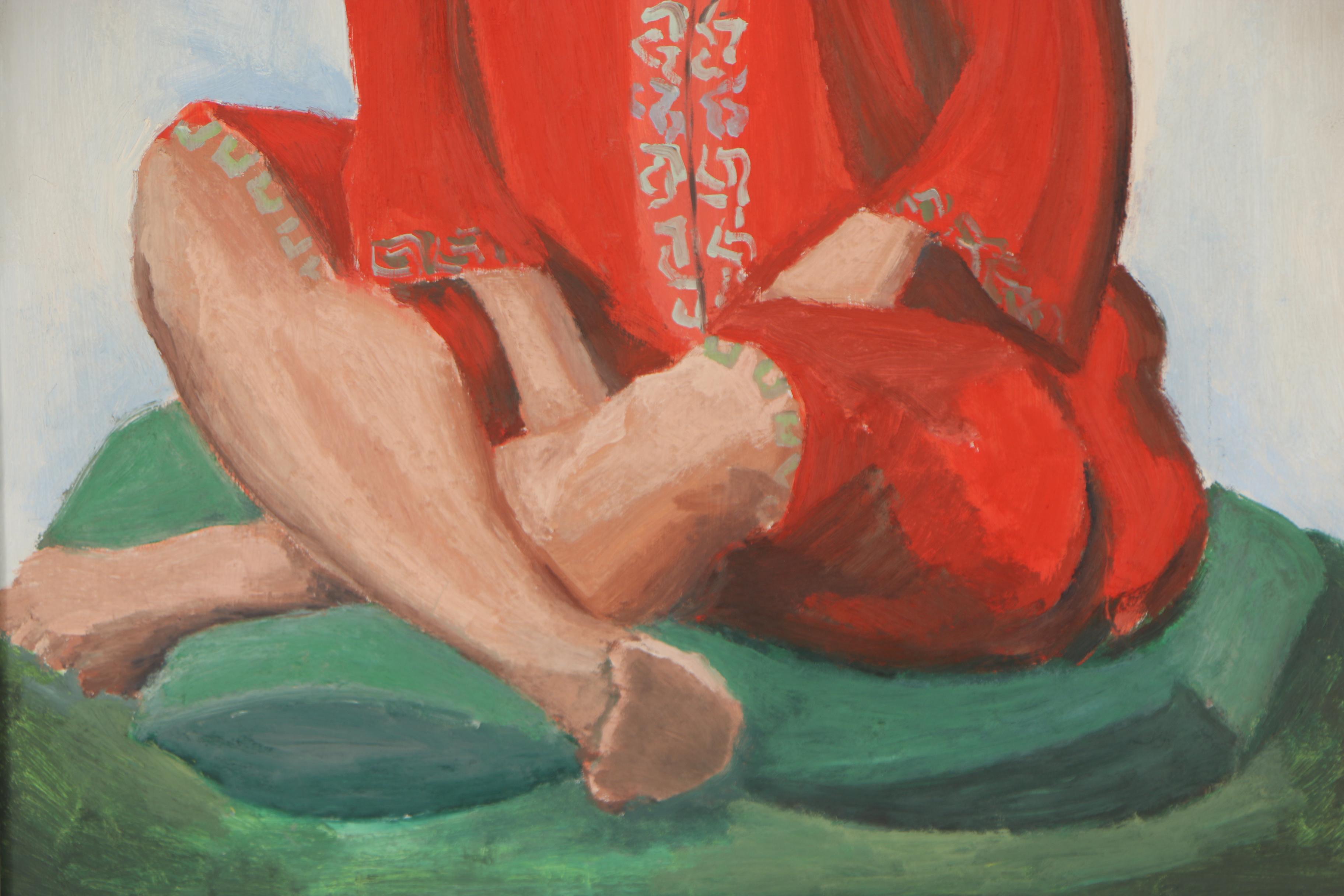 Late 20th Century Portrait Oil Painting