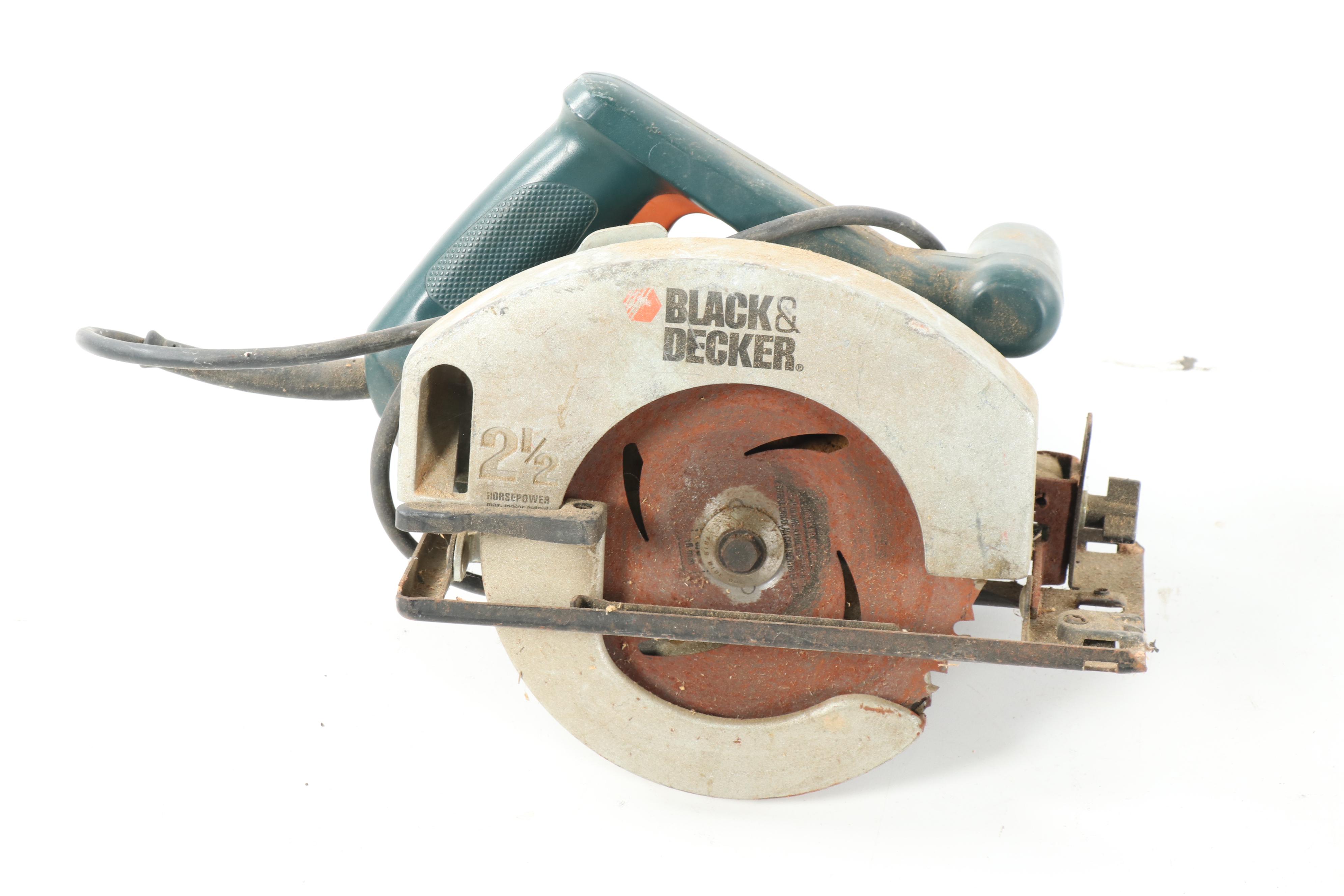 Black & Decker Circular Saw with Ryobi Biscuit Joiner and Other Power Tools