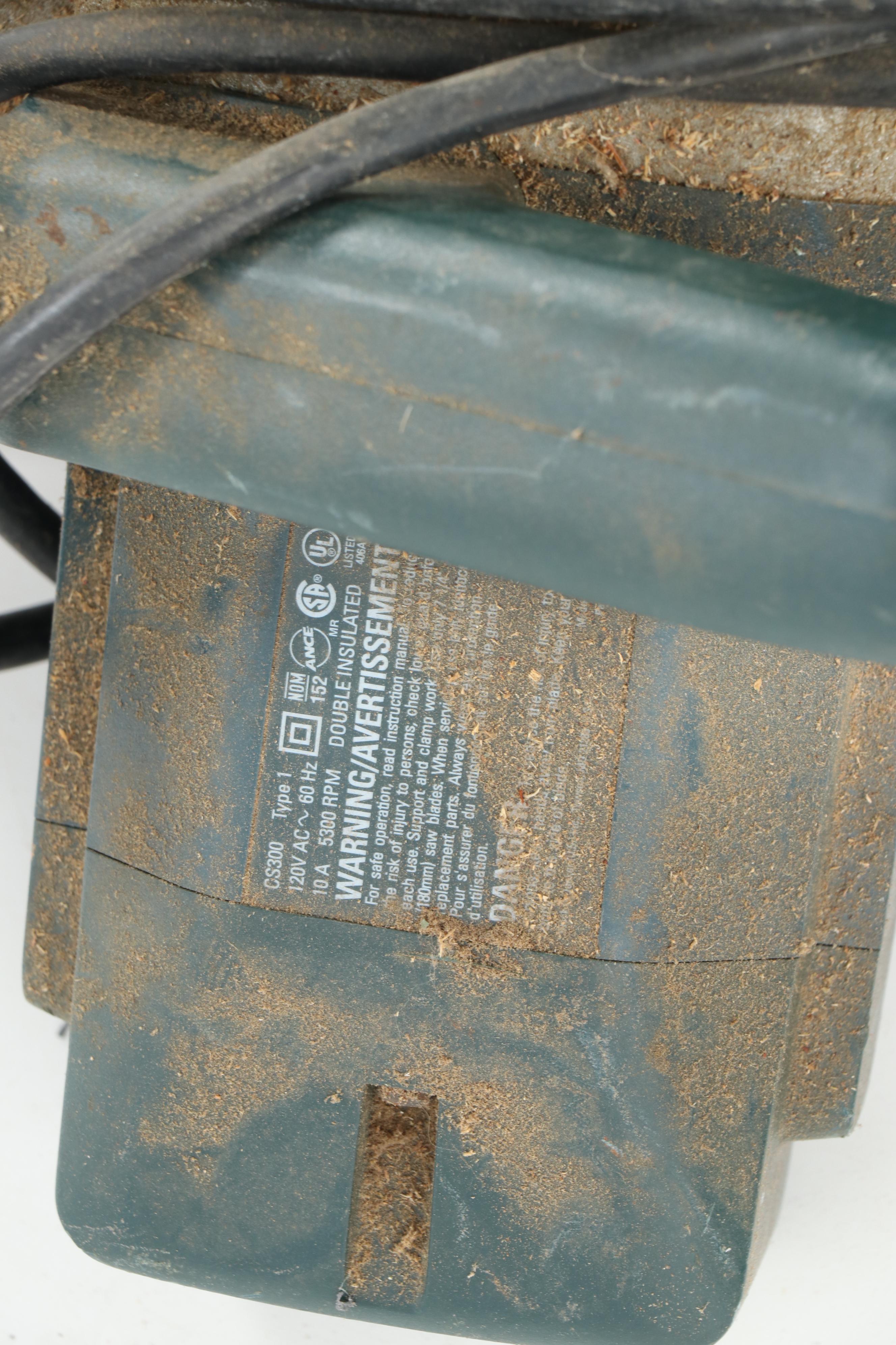 Black & Decker Circular Saw with Ryobi Biscuit Joiner and Other Power Tools