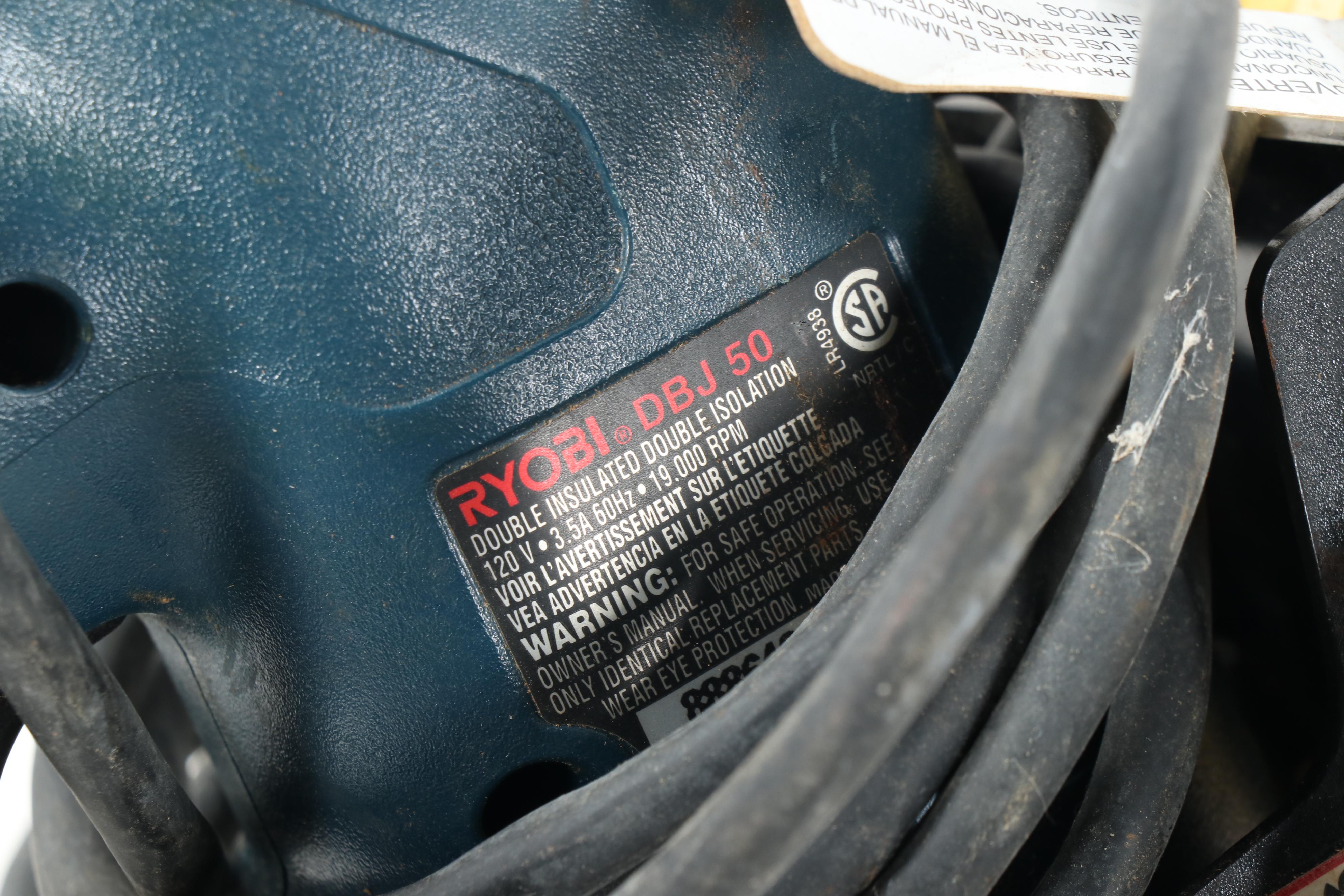 Black & Decker Circular Saw with Ryobi Biscuit Joiner and Other Power Tools