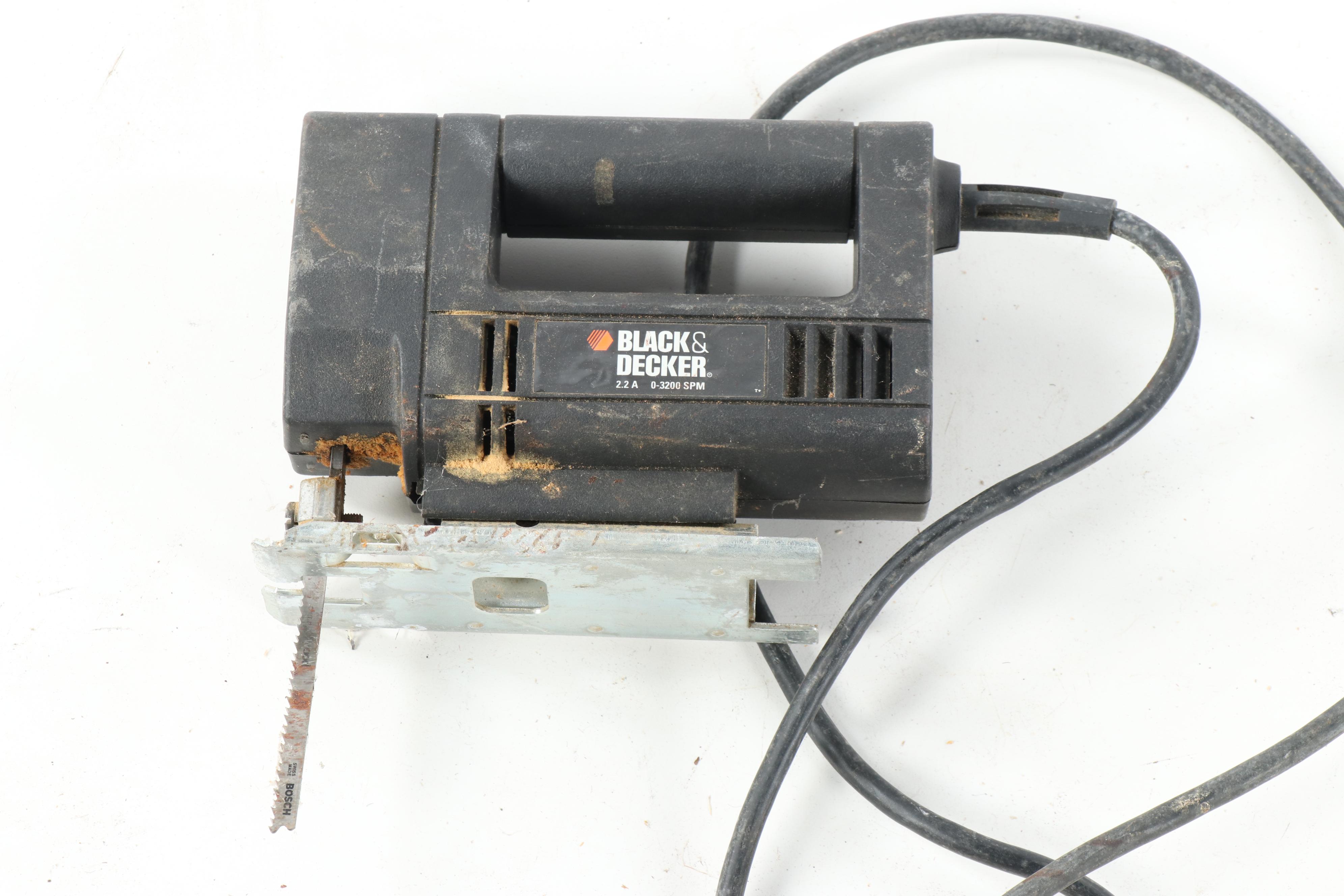 Black & Decker Circular Saw with Ryobi Biscuit Joiner and Other Power Tools