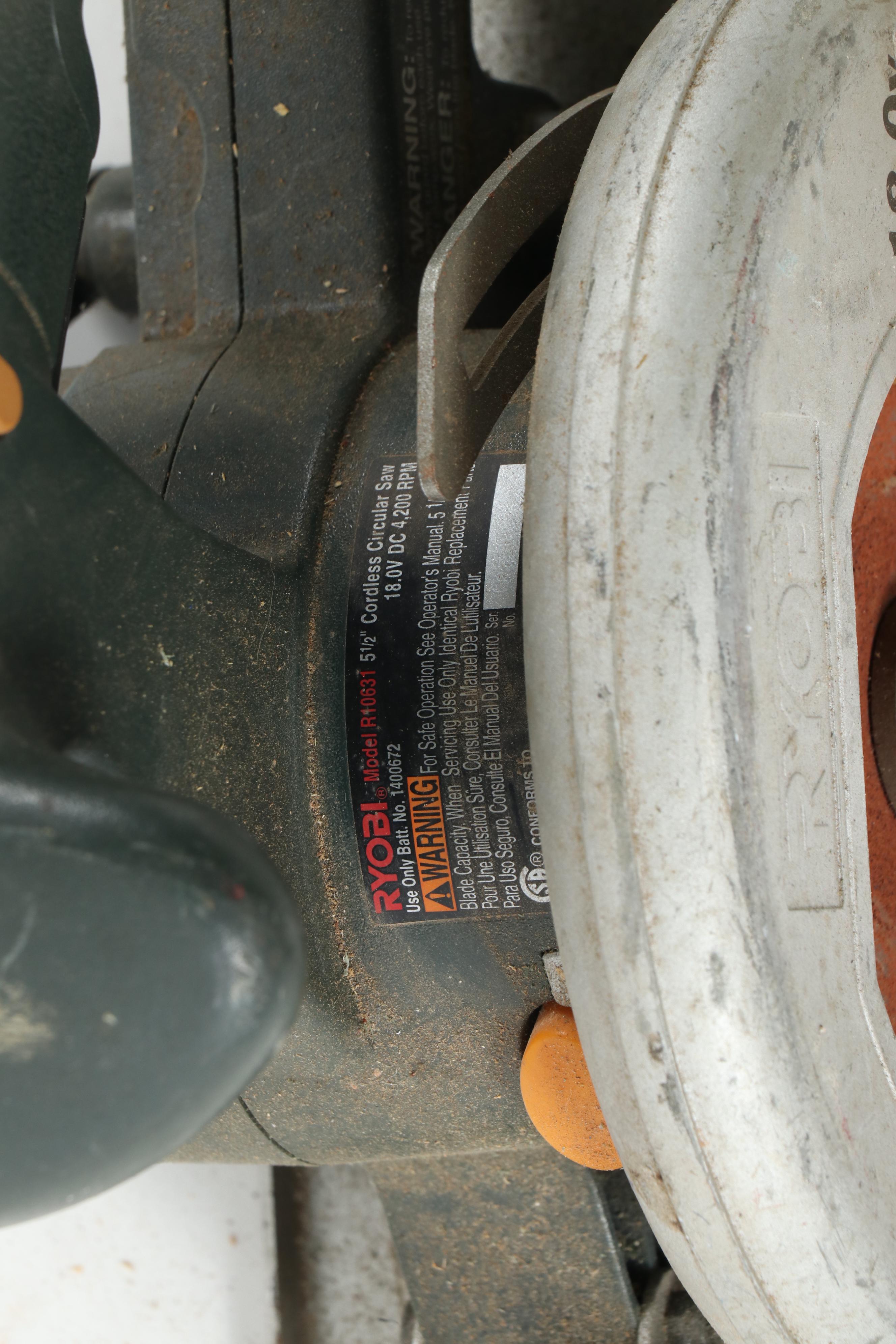 Black & Decker Circular Saw with Ryobi Biscuit Joiner and Other Power Tools