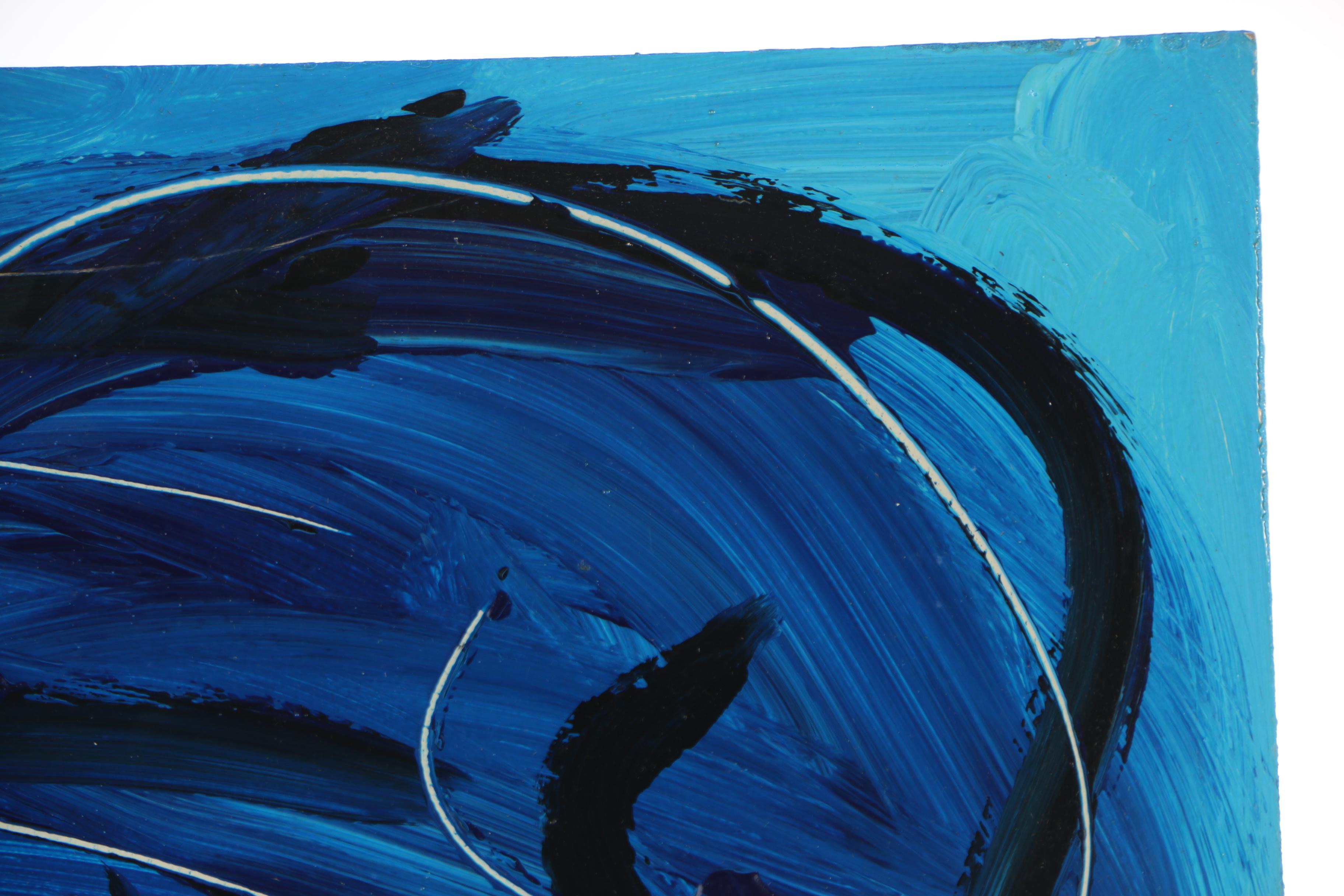 Peter Keil Oil Painting "Blue Picasso", 1969