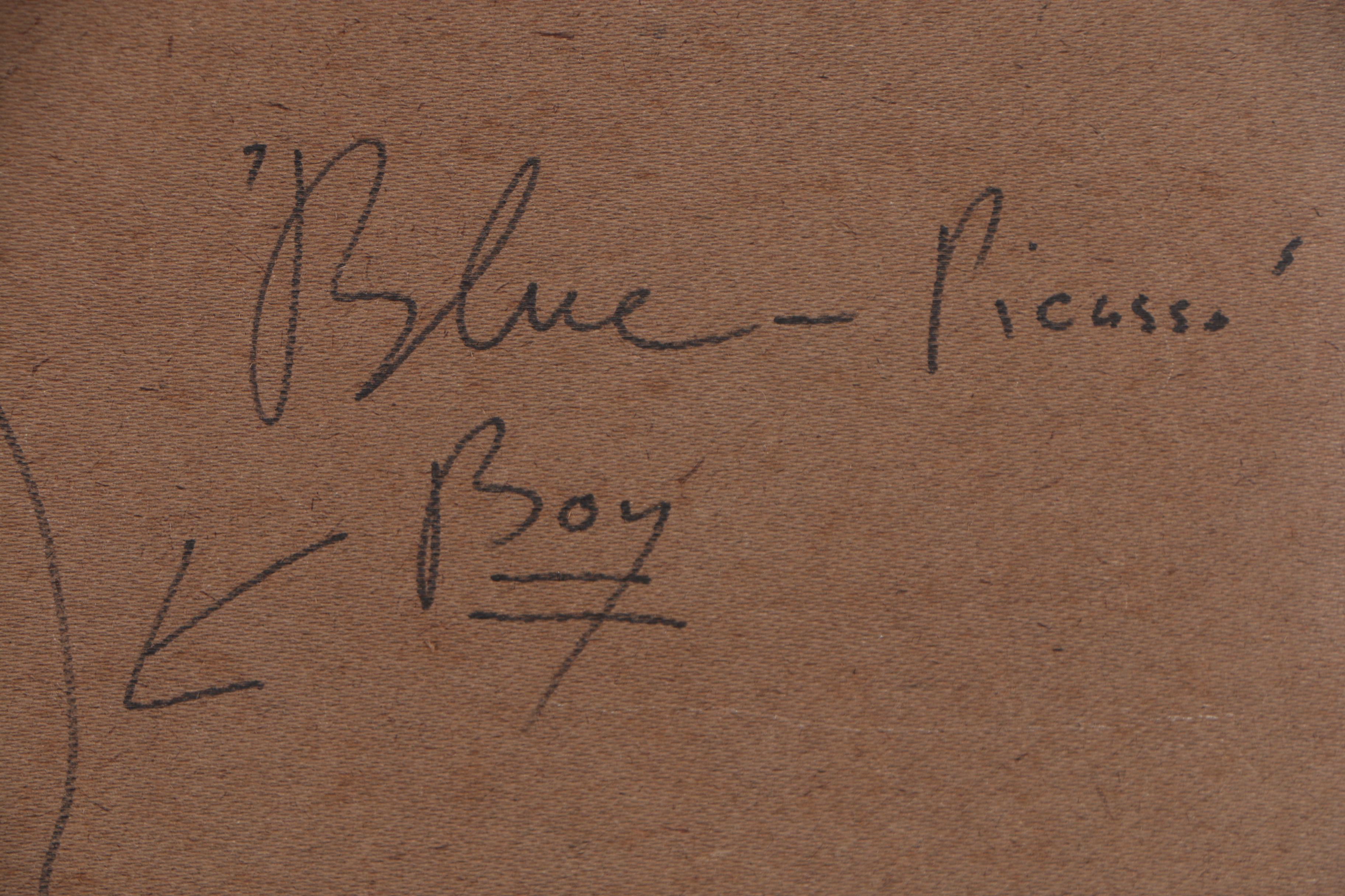 Peter Keil Oil Painting "Blue Picasso", 1969