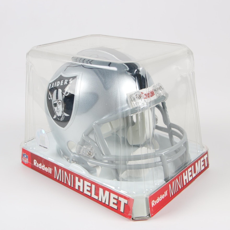 Oakland Raiders Signed Mini Helmet by Riddell