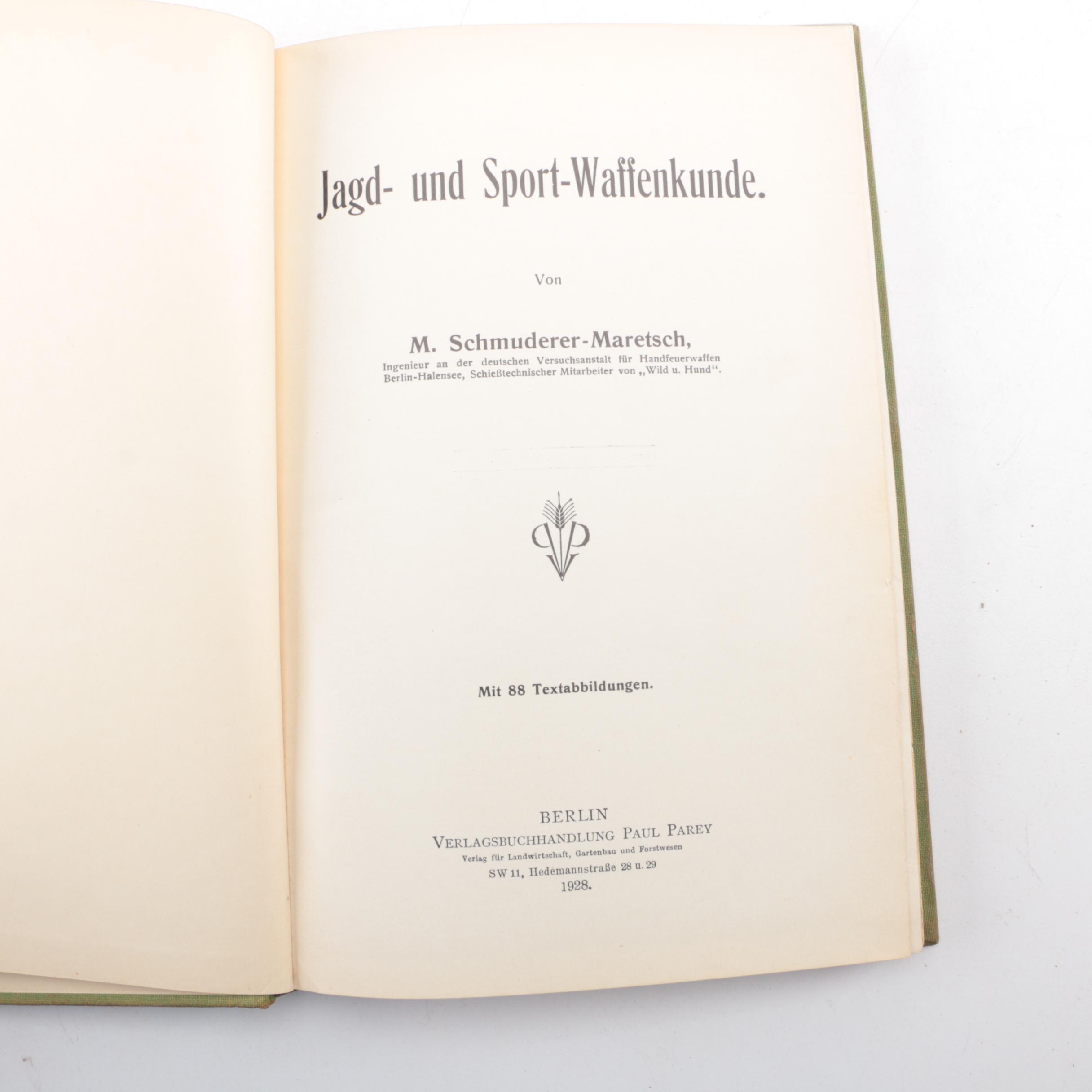 Vintage German Language Hunting Books
