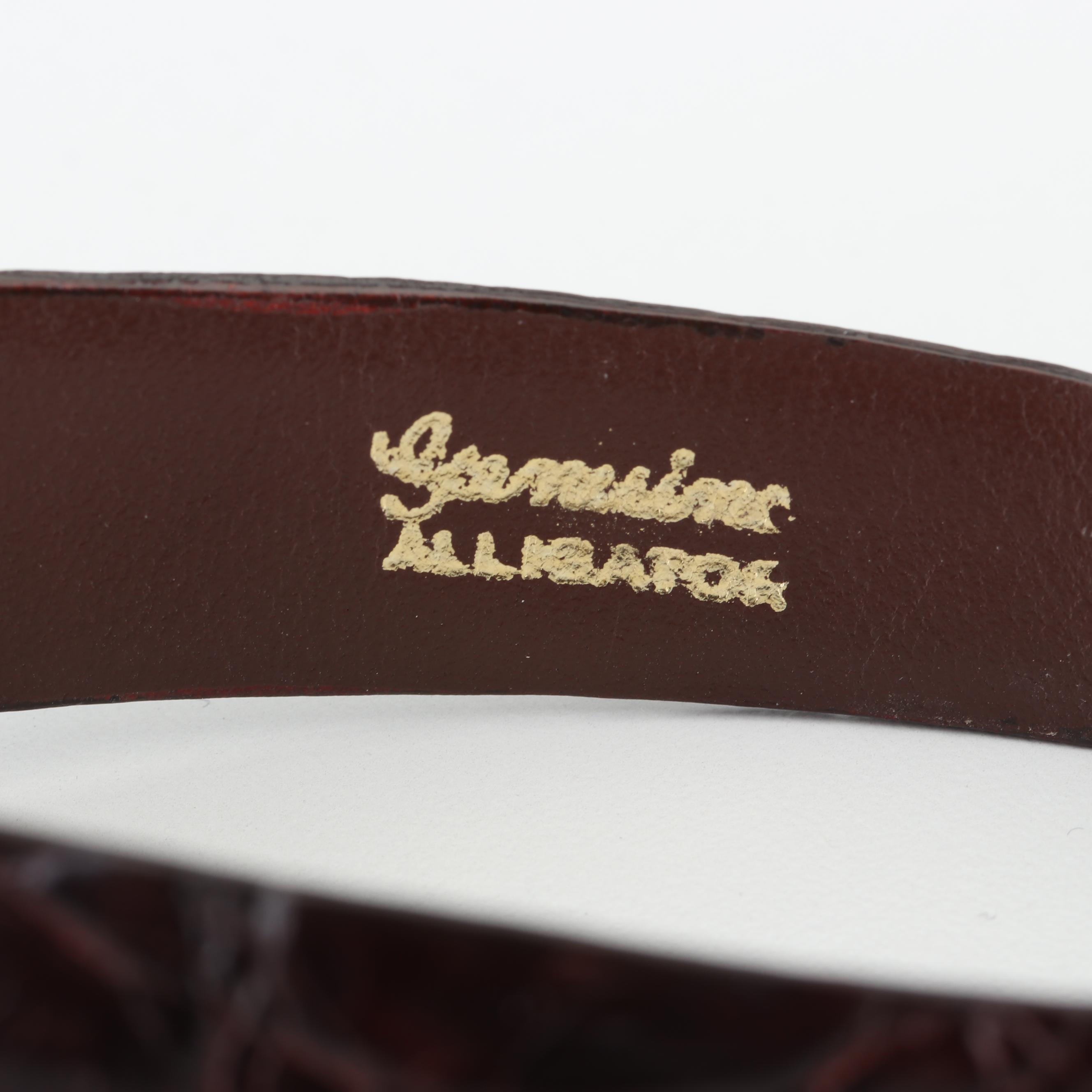 Jules Jurgensen 14K Yellow Gold and Alligator Band Watch