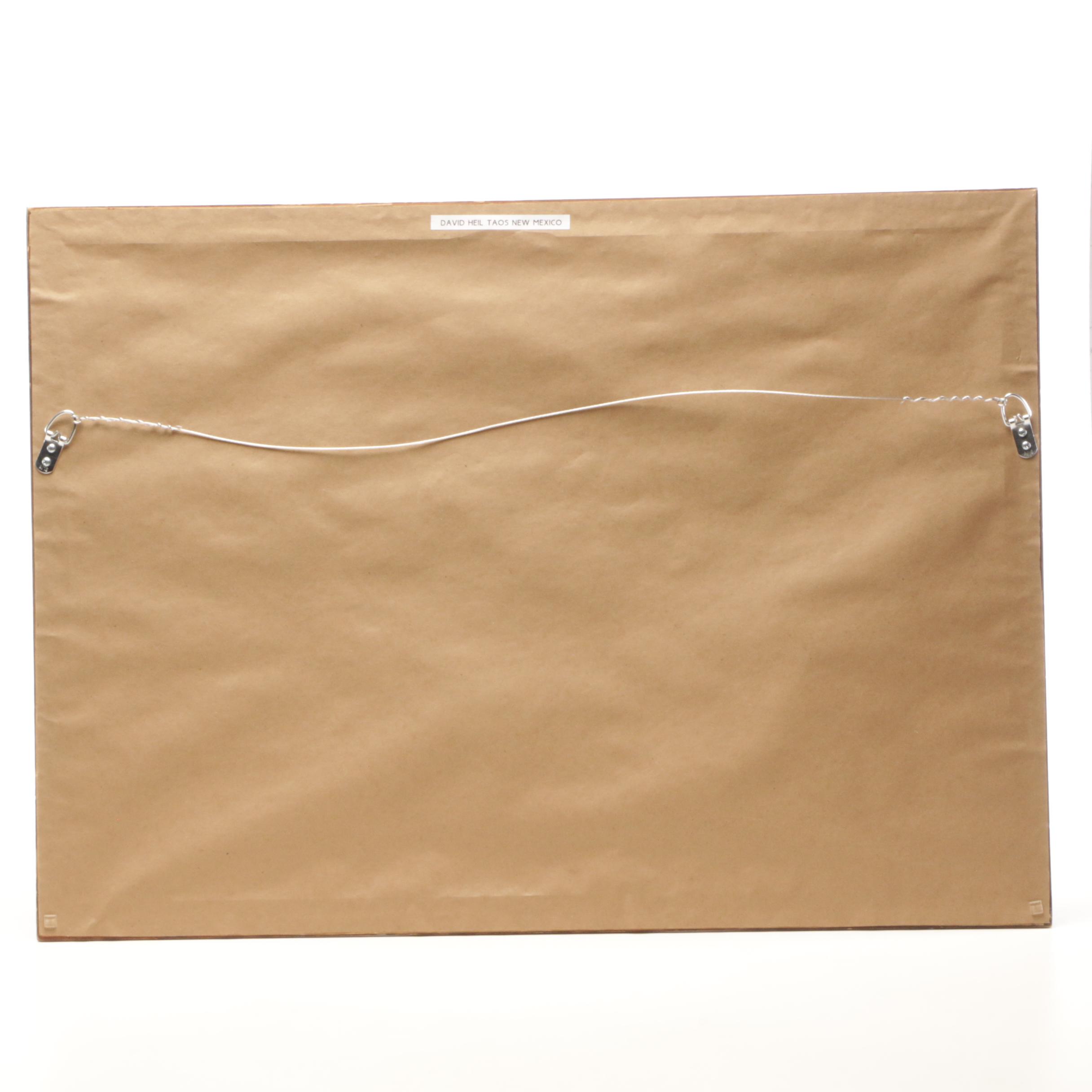 David Heil Pastel Drawing of Orchard Trees