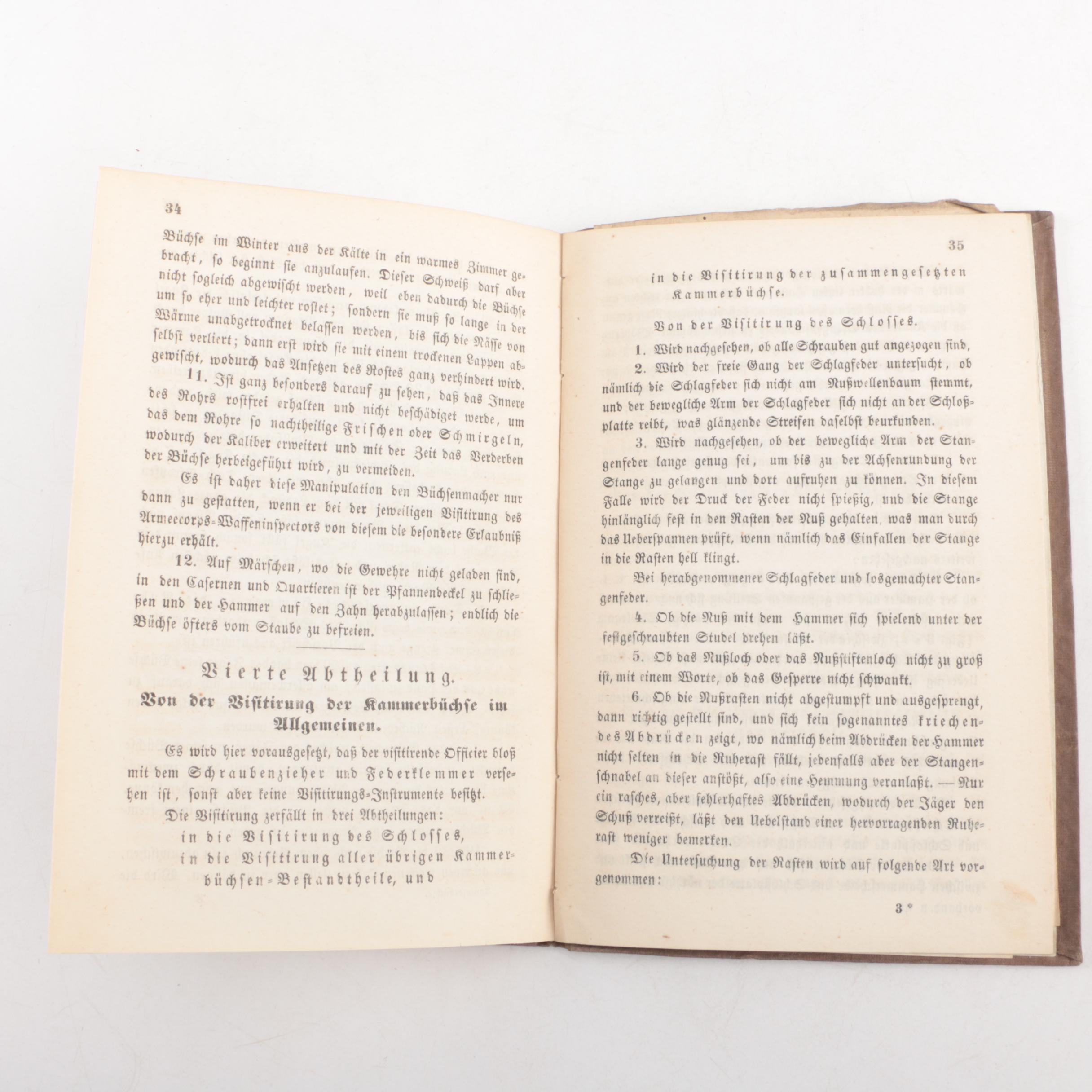 1851 "Chamber-Book of the K.K. Hunter Battalion" Austrian Military History Book