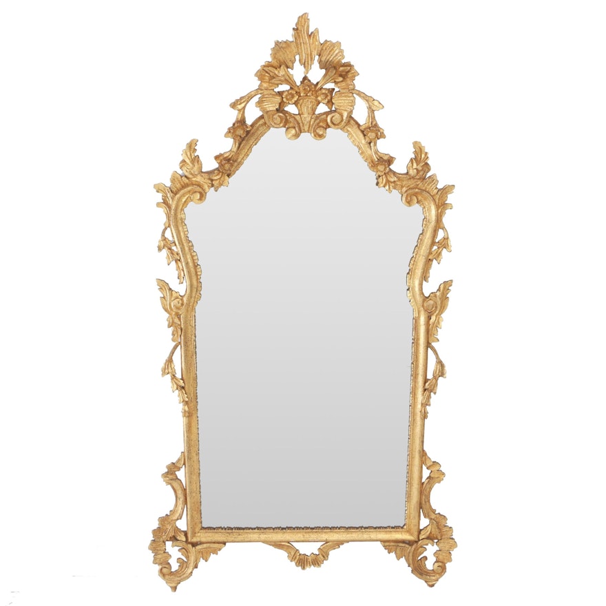 Italian Rococo Style Giltwood Mirror, 20th Century