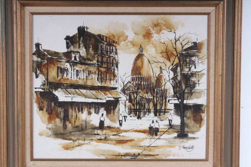 Adriano Marchello Mid-Century Oil Painting