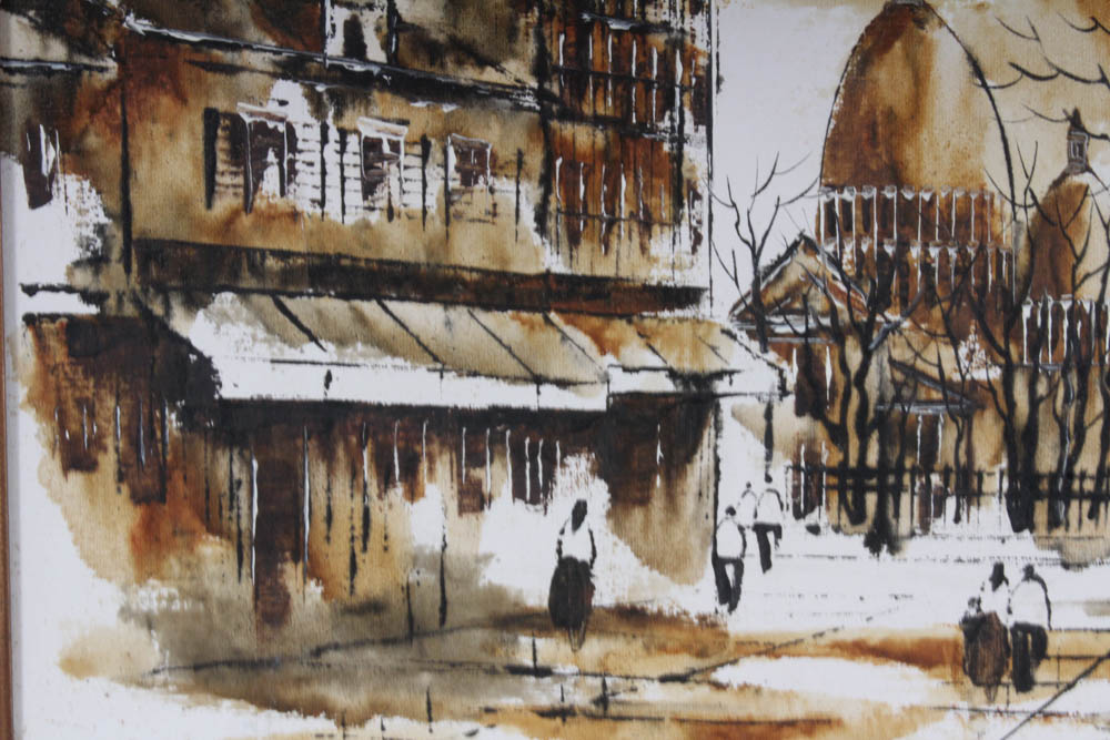 Adriano Marchello Mid-Century Oil Painting