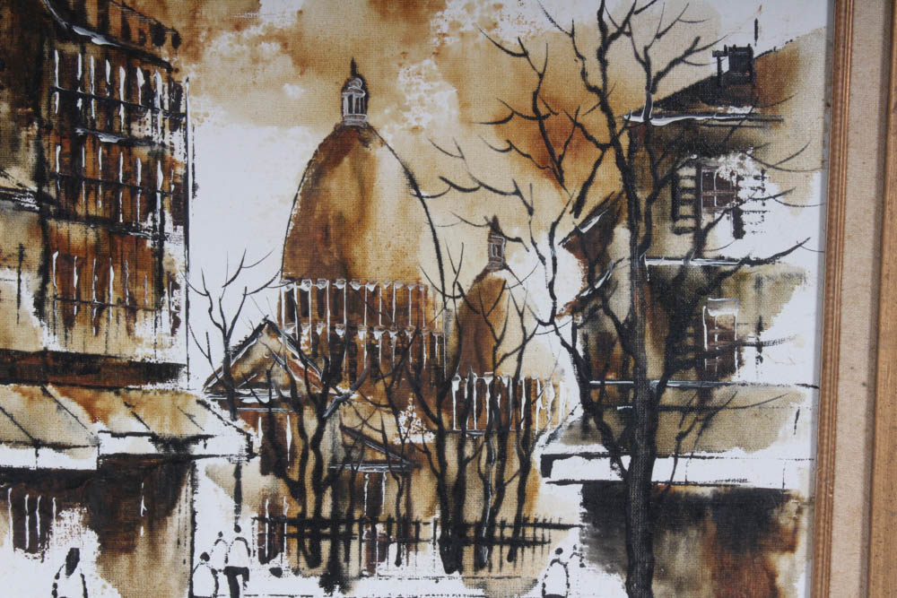 Adriano Marchello Mid-Century Oil Painting