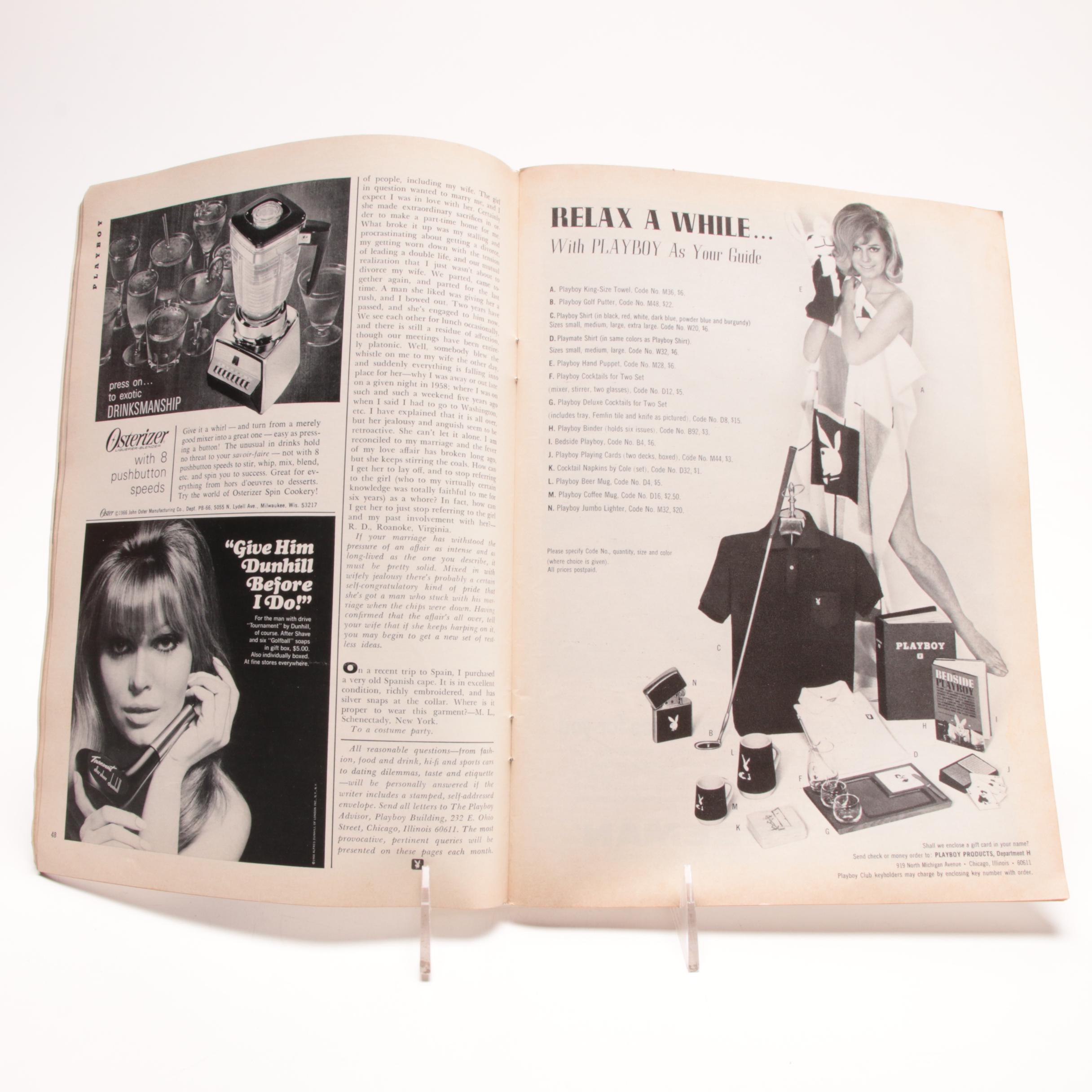 Thirty Playboy Magazines from  the 1960s and one 1972 Esquire