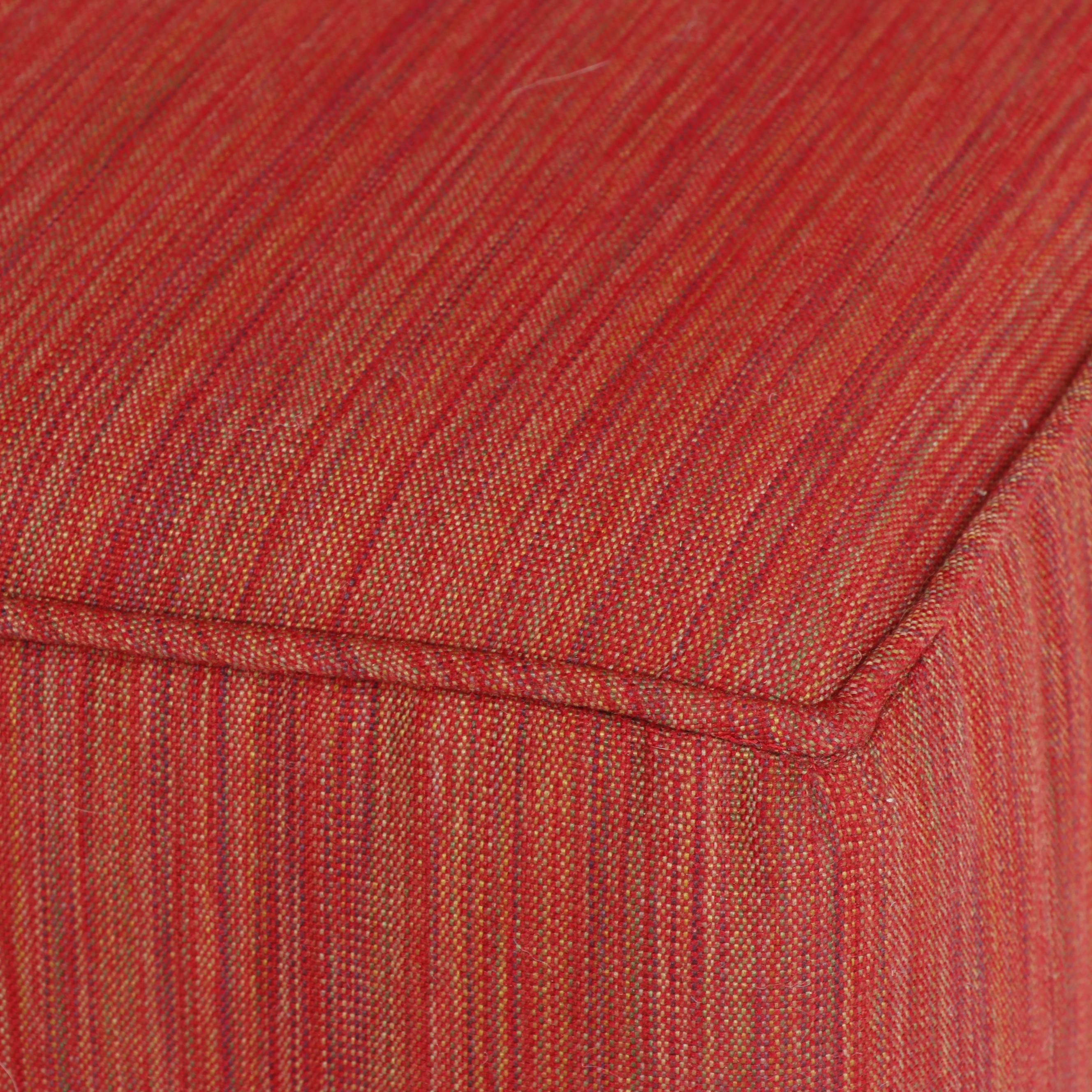 Baker Archetype Armless Straight-Back Chair with Custom Reversible Table Ottoman