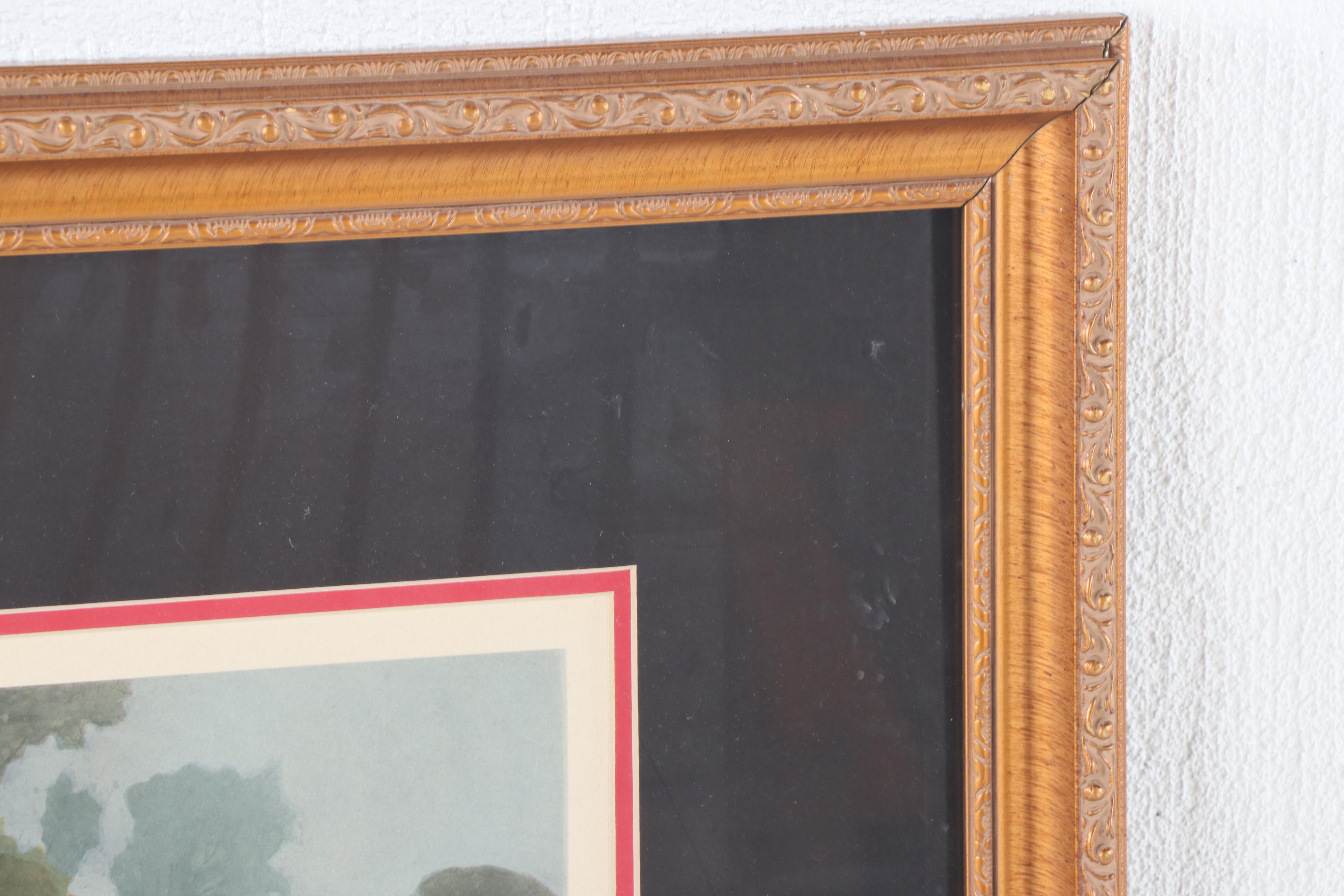 Offset Lithograph after Samuel Edmund Waller "The Huntsman's Courtship"