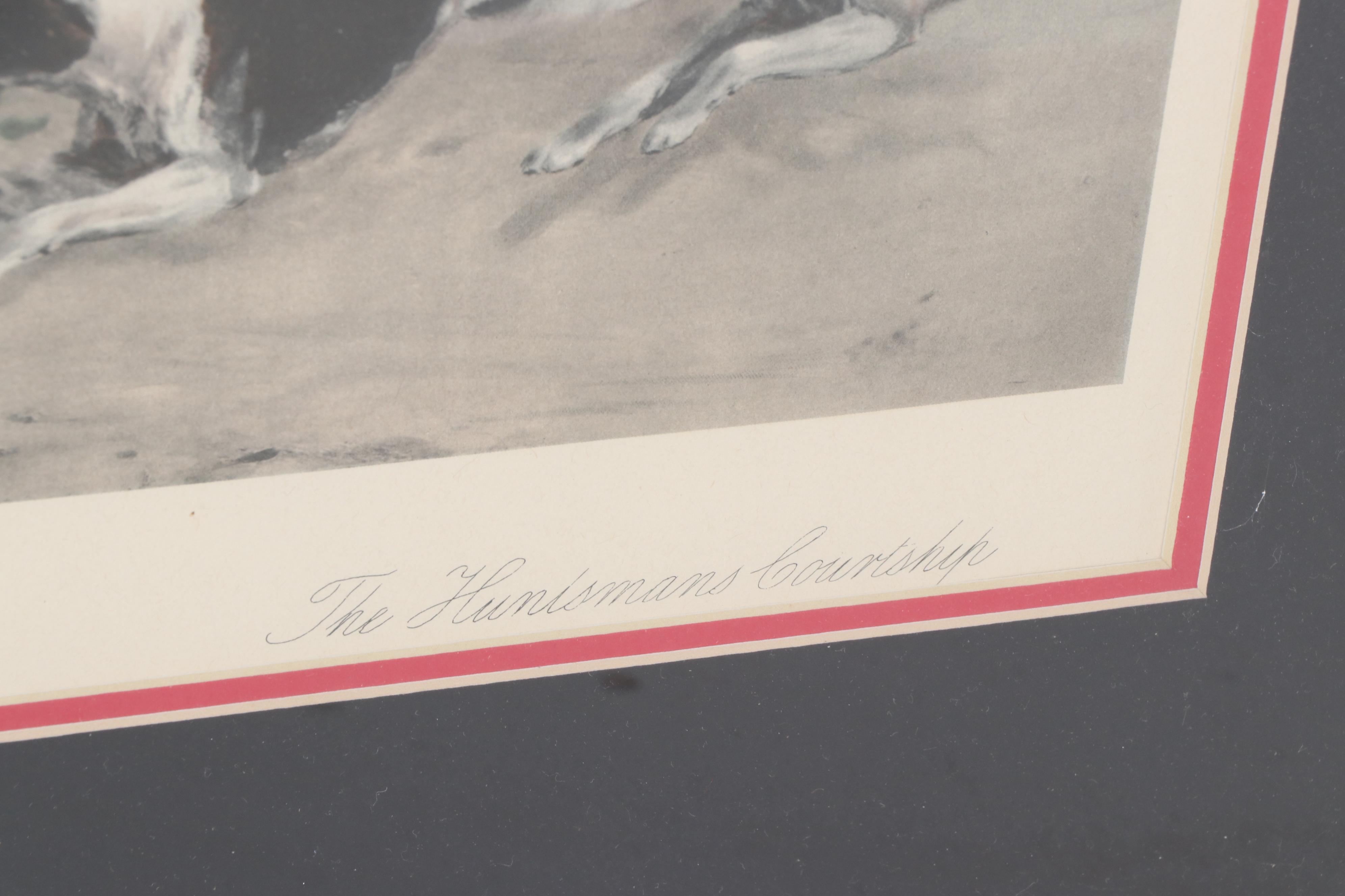 Offset Lithograph after Samuel Edmund Waller "The Huntsman's Courtship"