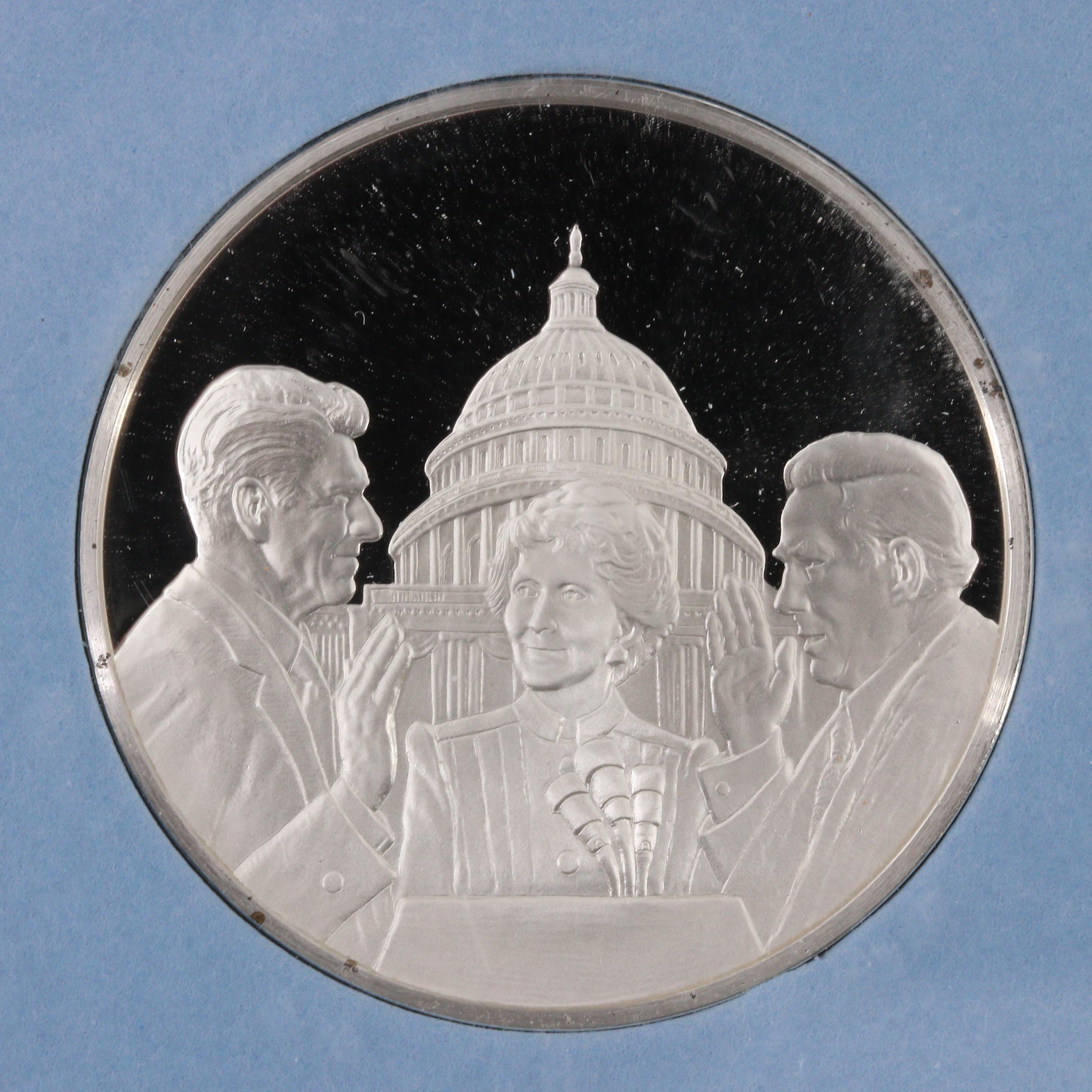 1981 Ronald Reagan Presidential Inaugural Eyewitness Silver Medal