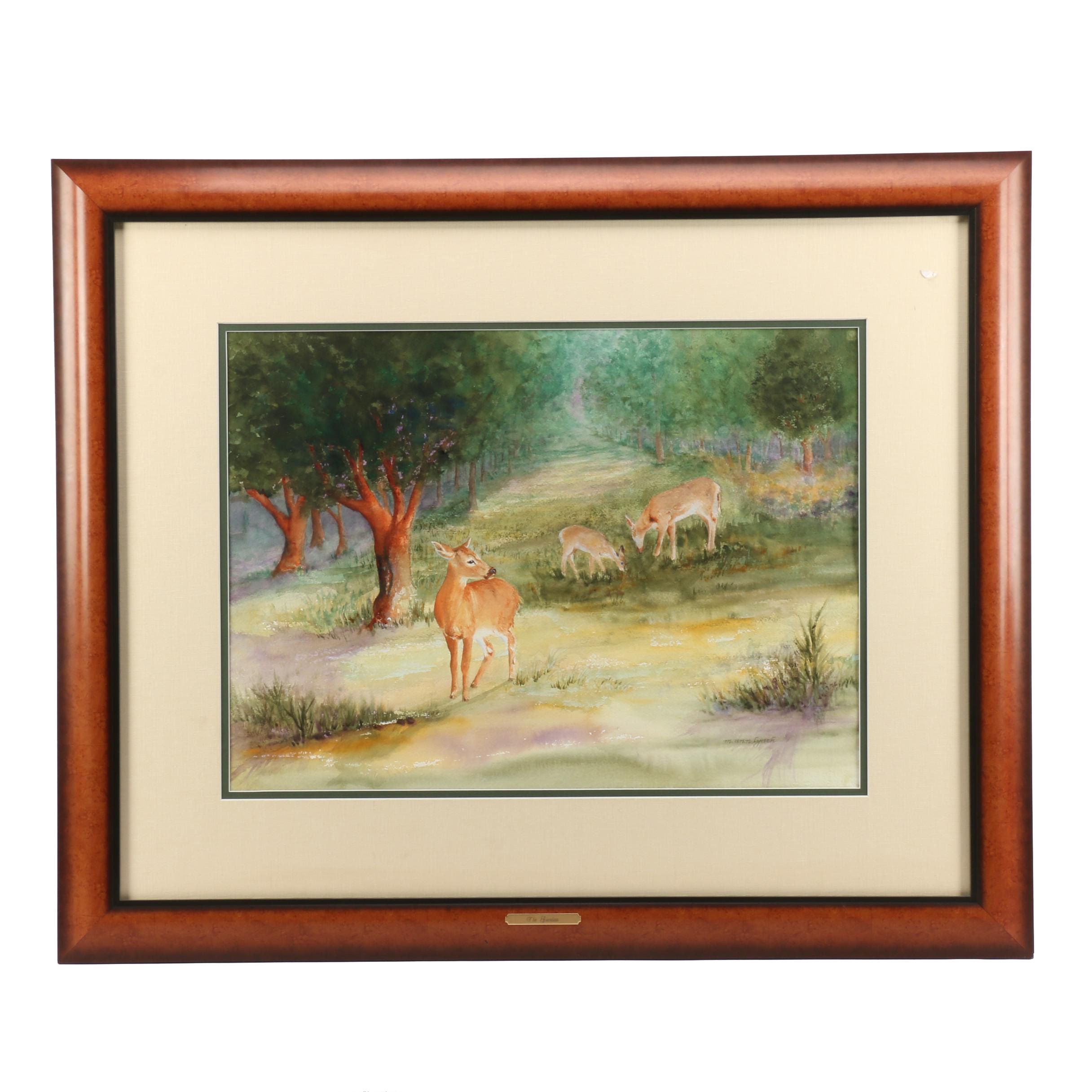 M. Ann Lynch Watercolor Painting "The Guardian"