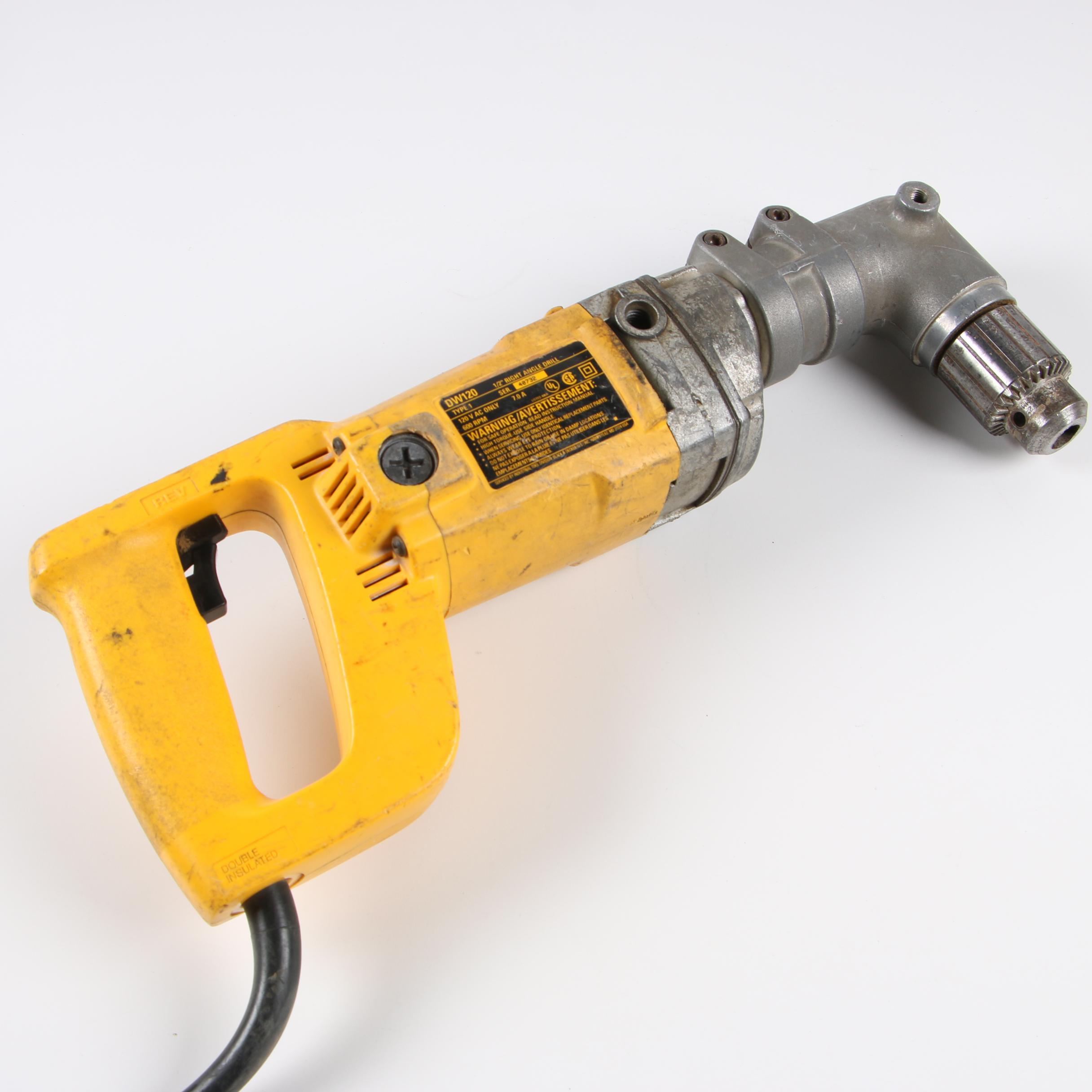 DeWalt 1/2" Right Angle Drill with Case