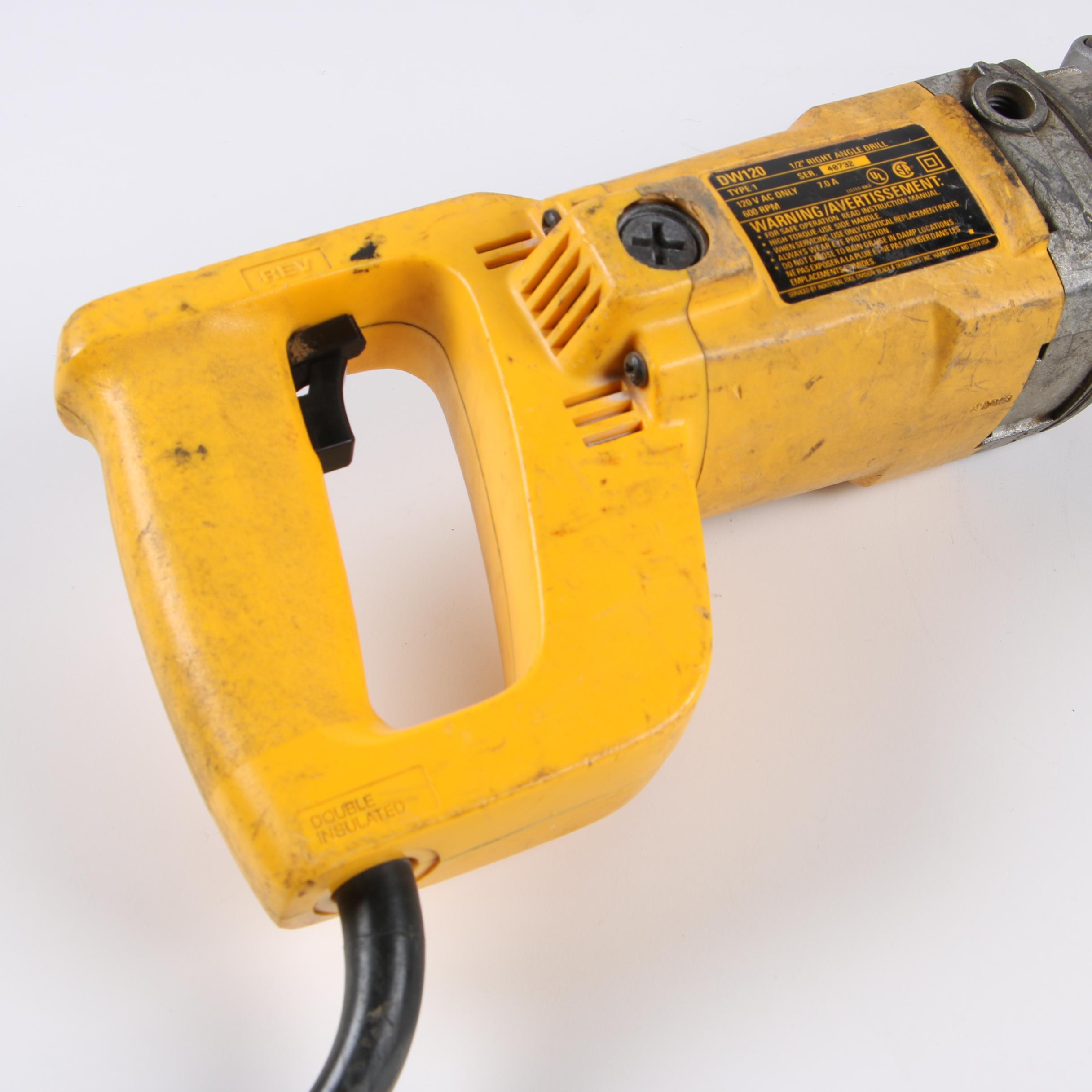 DeWalt 1/2" Right Angle Drill with Case