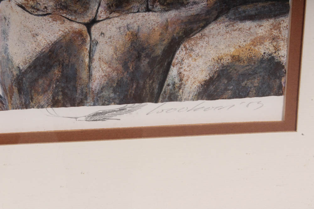 Scott Woolever Offset Lithograph "The Vigil"