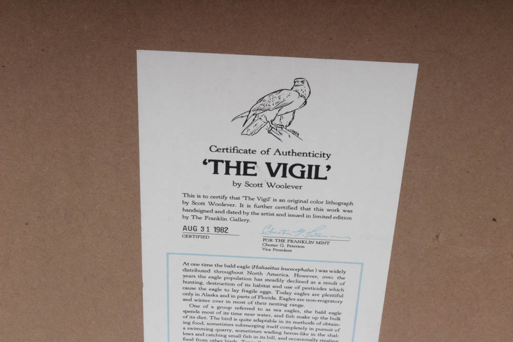 Scott Woolever Offset Lithograph "The Vigil"