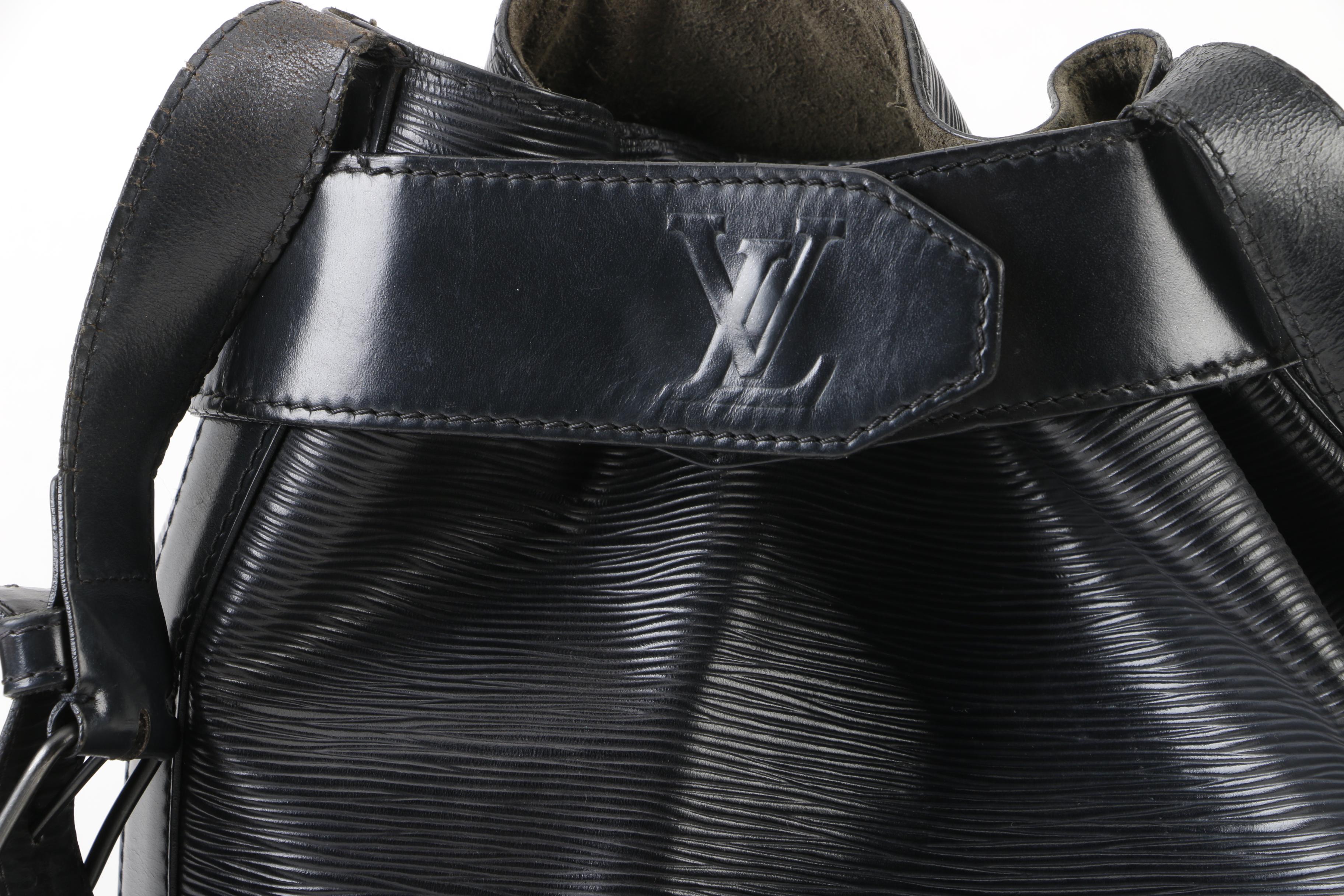 1992 Louis Vuitton Black Epi Leather Sac D'epaule Shoulder Bag, Made in France