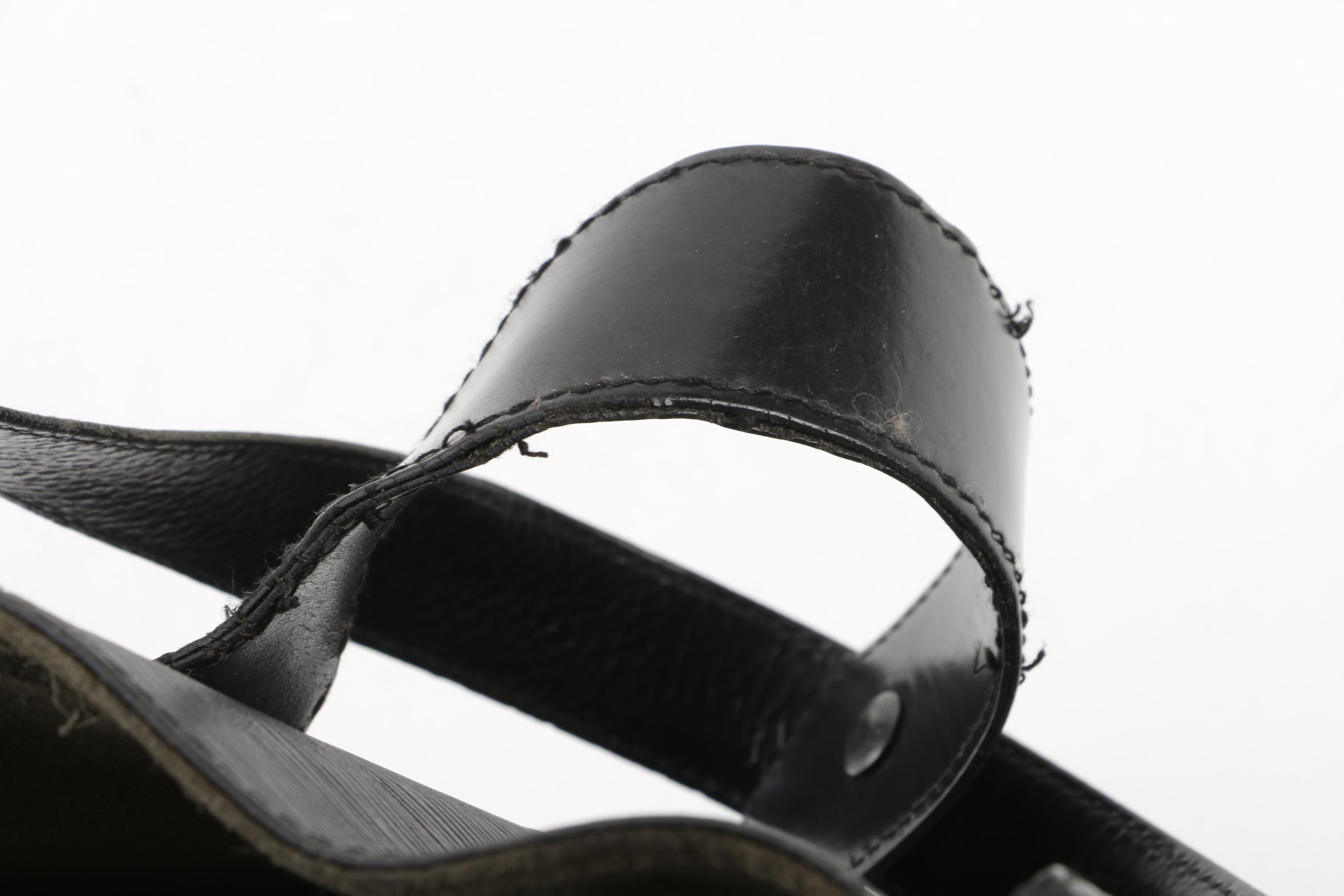 1992 Louis Vuitton Black Epi Leather Sac D'epaule Shoulder Bag, Made in France