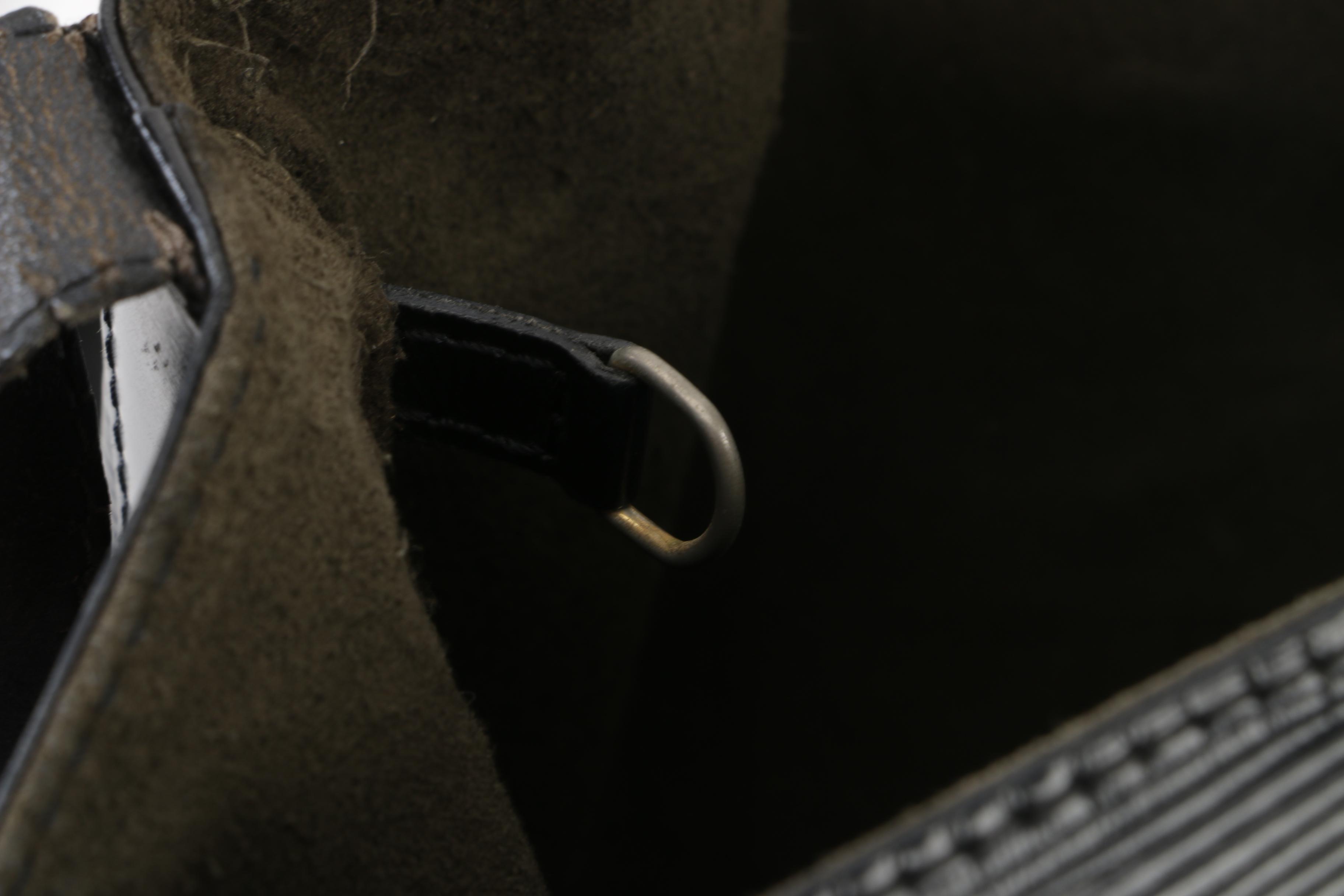 1992 Louis Vuitton Black Epi Leather Sac D'epaule Shoulder Bag, Made in France