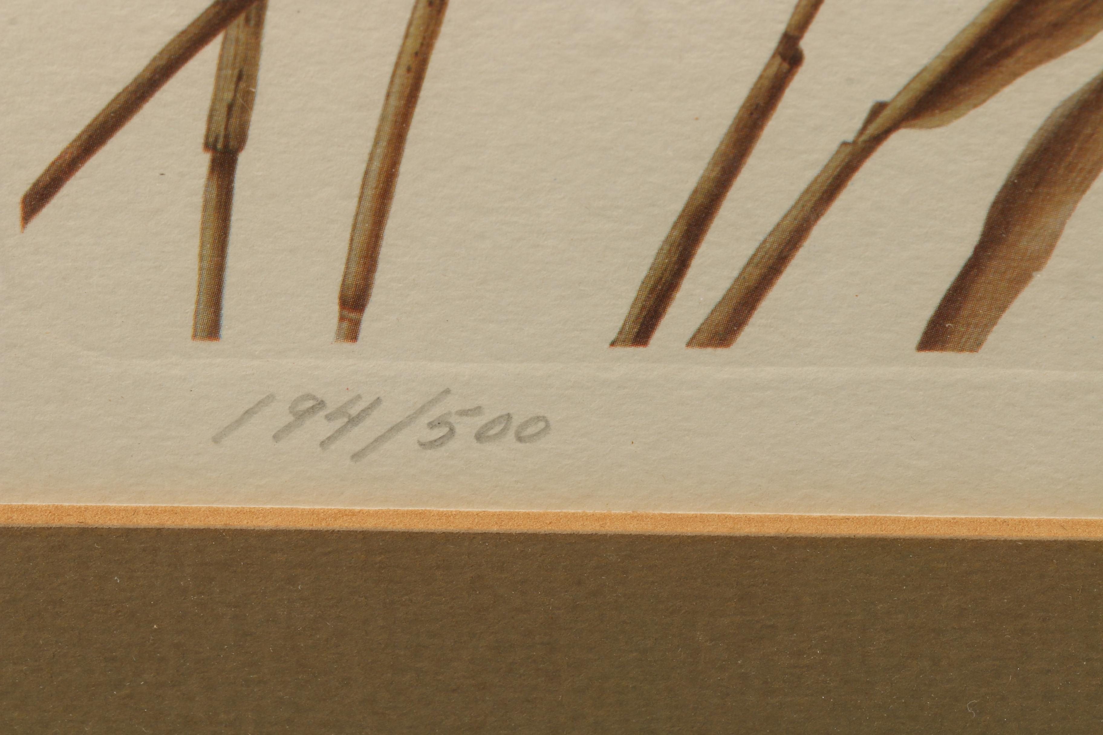 William Zimmerman Limited Edition Offset Lithograph of Ducks in Flight