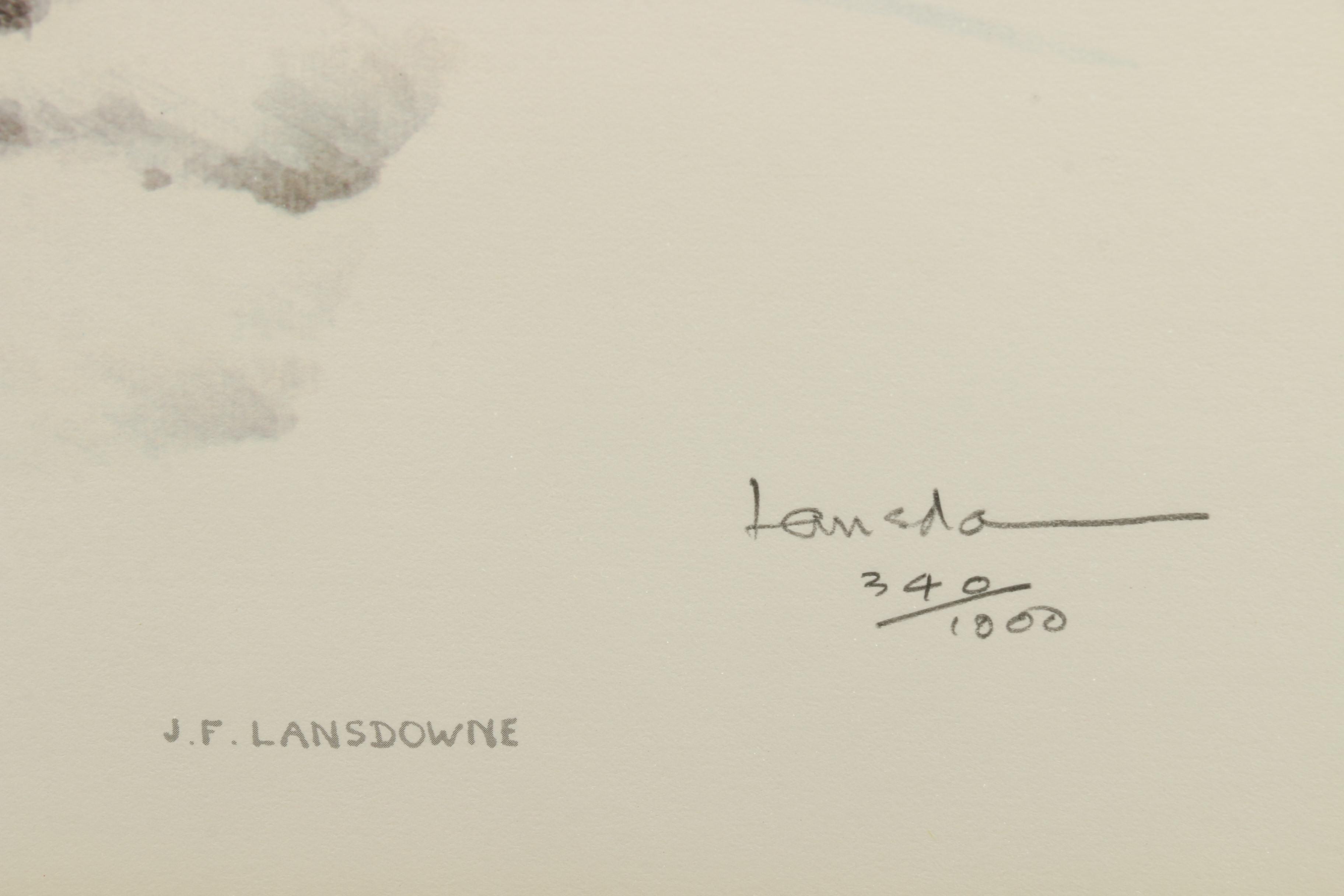 James F. Lansdowne Limited Edition Offset Lithograph of Ducks