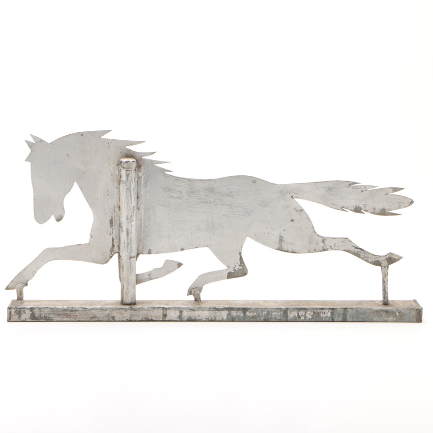 Sheet Iron Horse Weathervane, c 1930