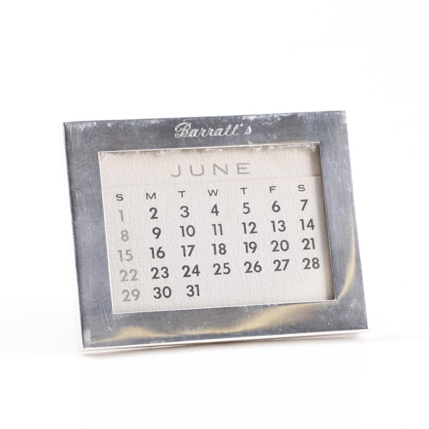 Tiffany & Co. Sterling Silver Frame with Calendar Insert