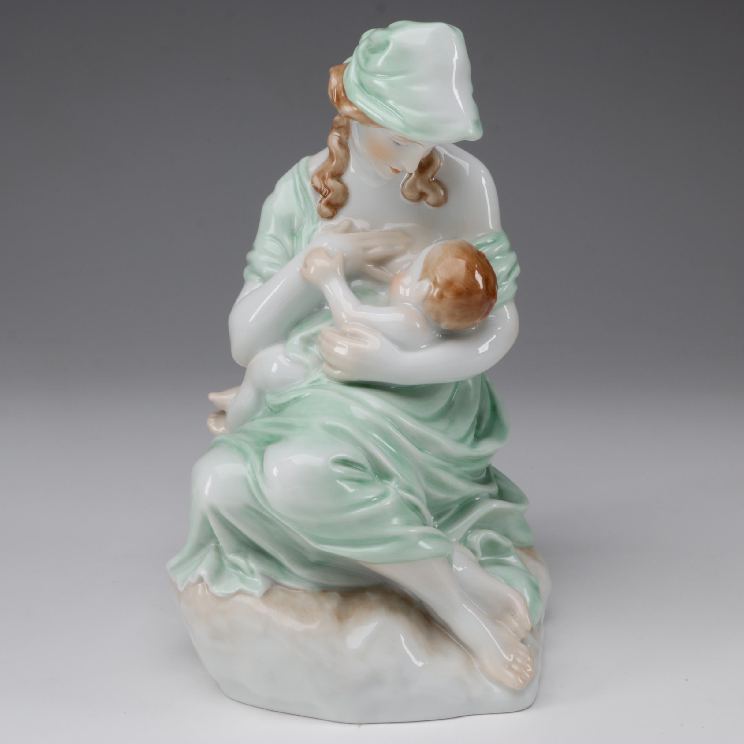 Herend "Motherhood" Porcelain Figurine