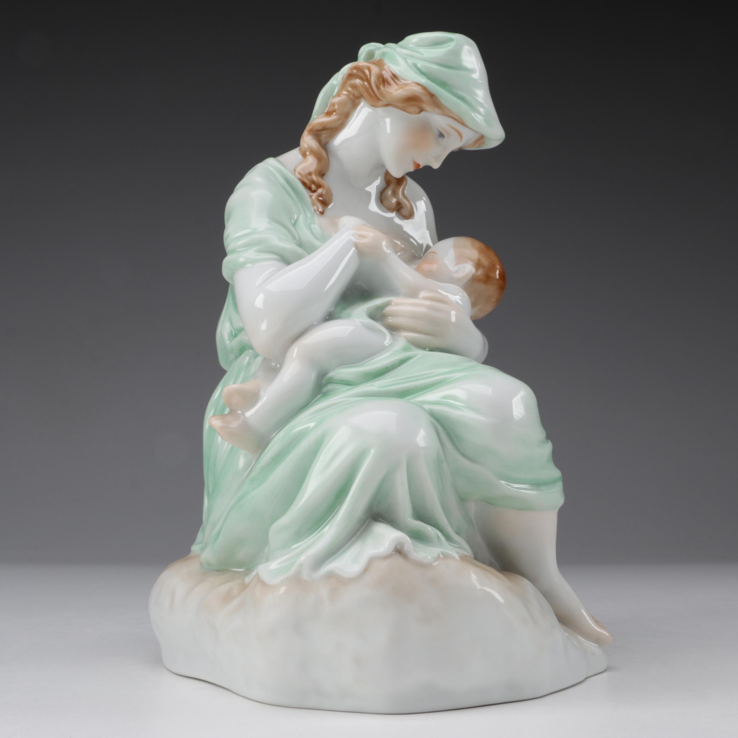 Herend "Motherhood" Porcelain Figurine