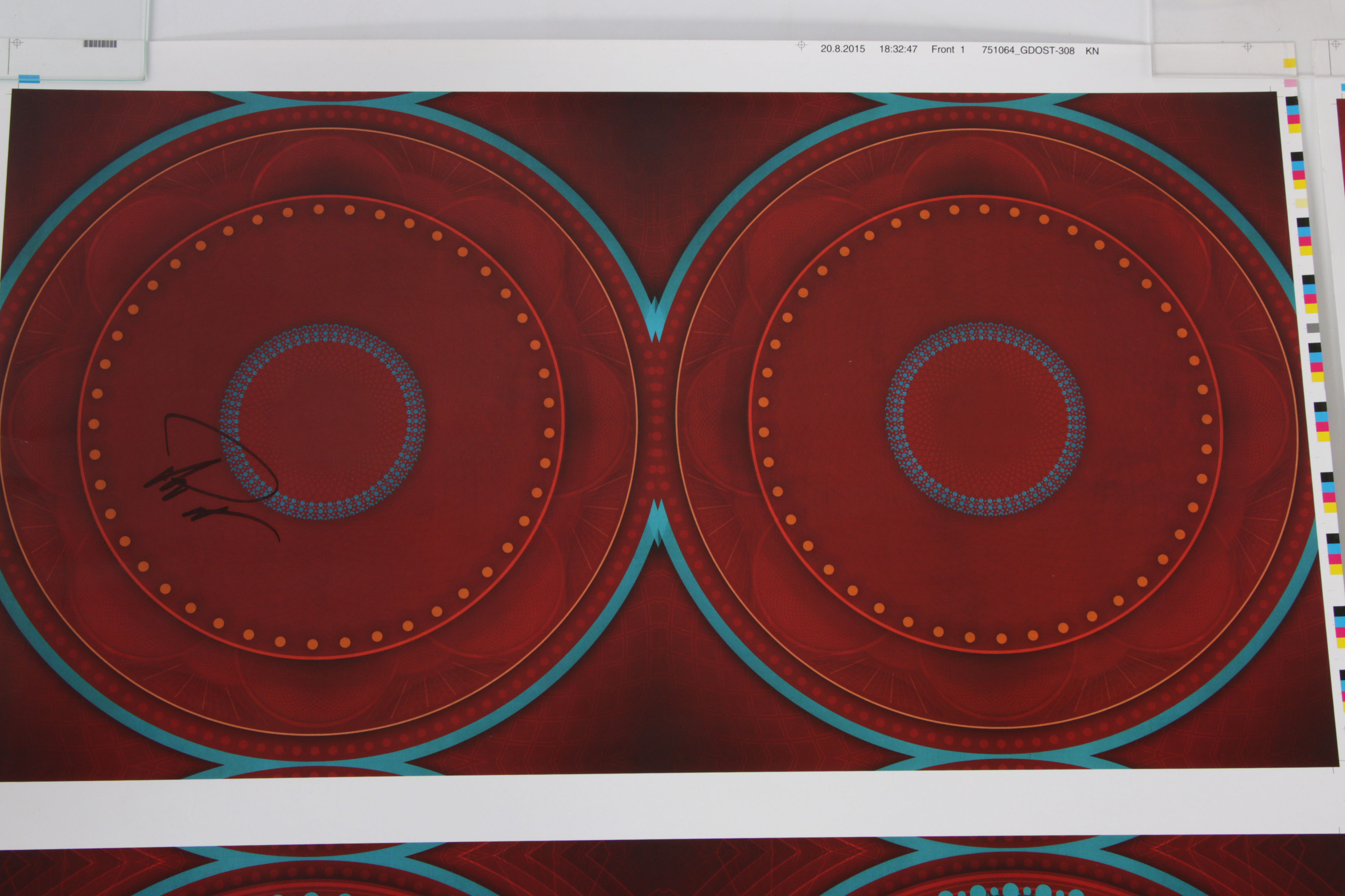 Trey Anastasio "Paper Wheels" Offset Lithograph Album Cover Artwork Sheets