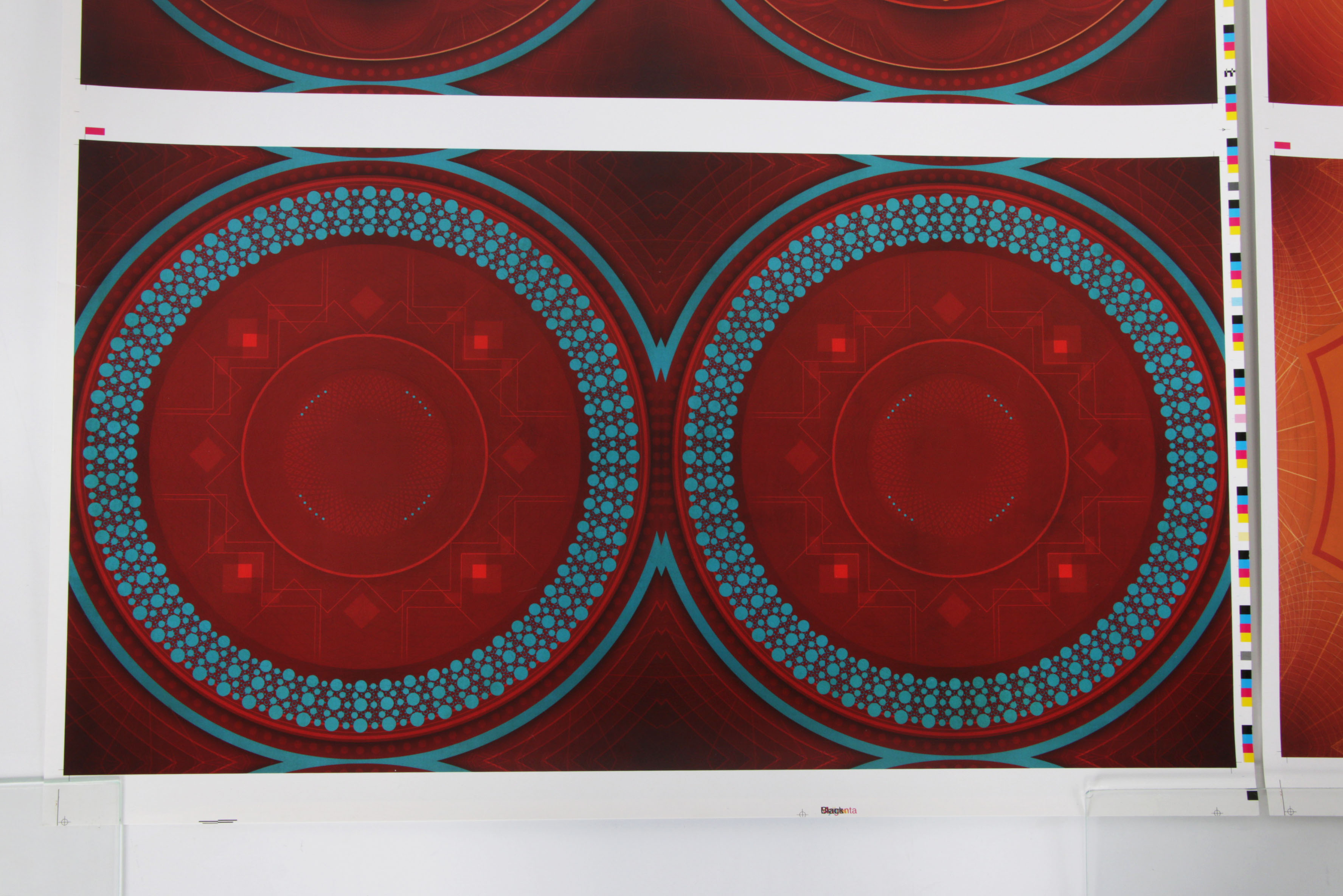 Trey Anastasio "Paper Wheels" Offset Lithograph Album Cover Artwork Sheets