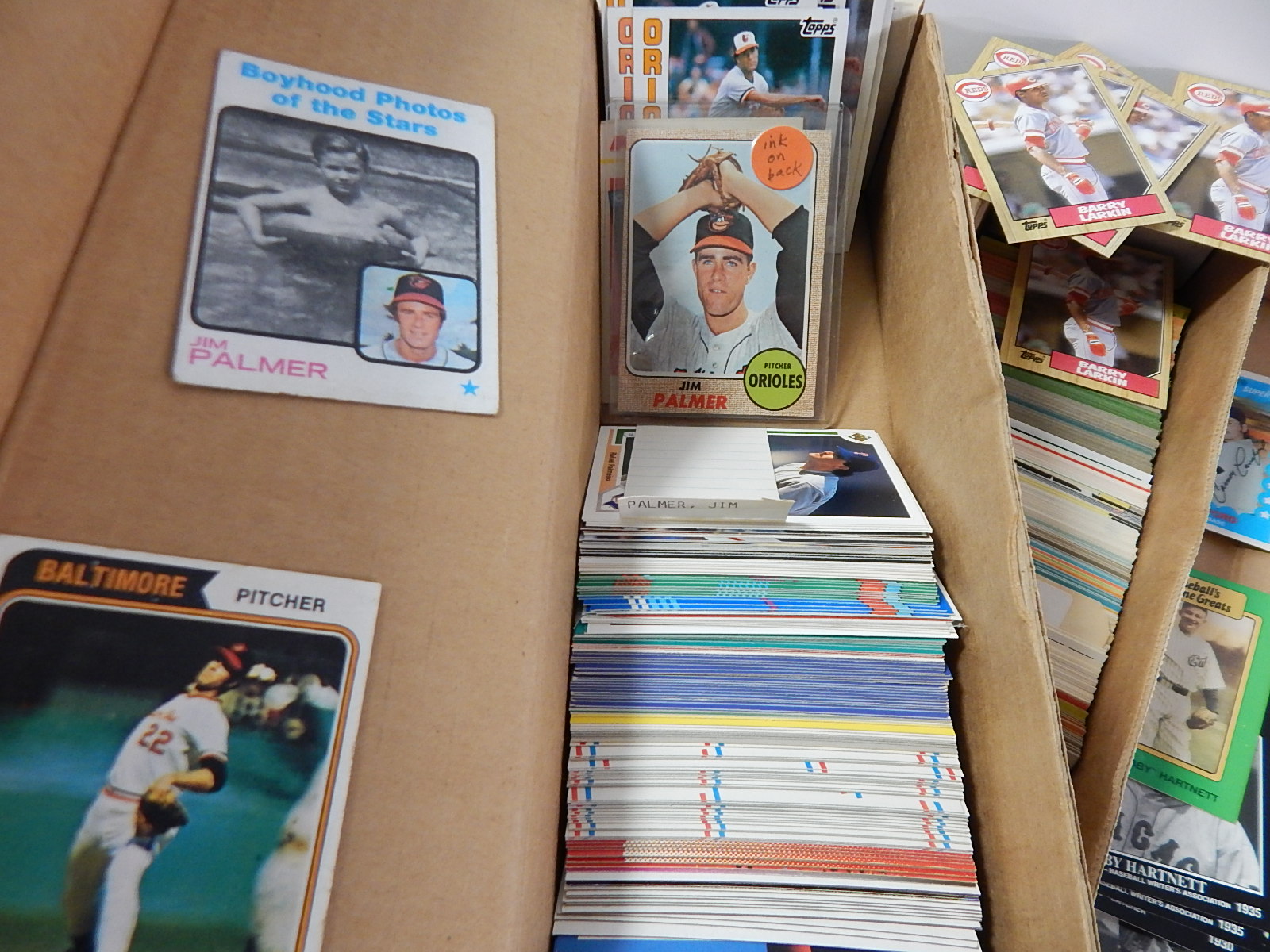 Star and Rookie Baseball Cards with Palmer, Larkin, Murphy, Jackson