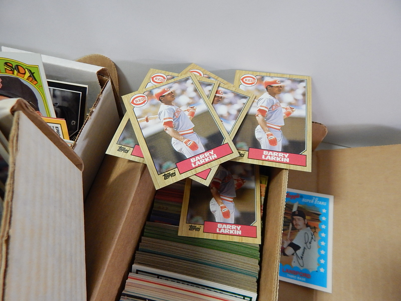 Star and Rookie Baseball Cards with Palmer, Larkin, Murphy, Jackson