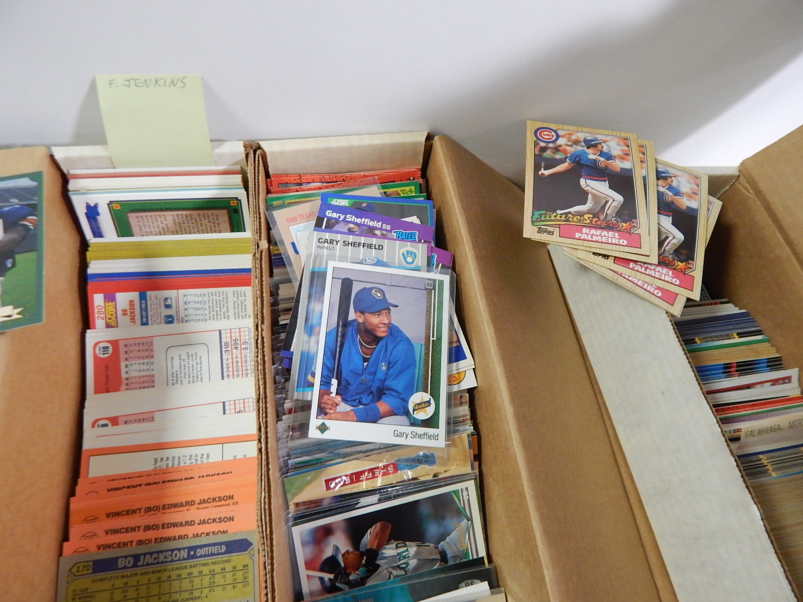 Star and Rookie Baseball Cards with Palmer, Larkin, Murphy, Jackson