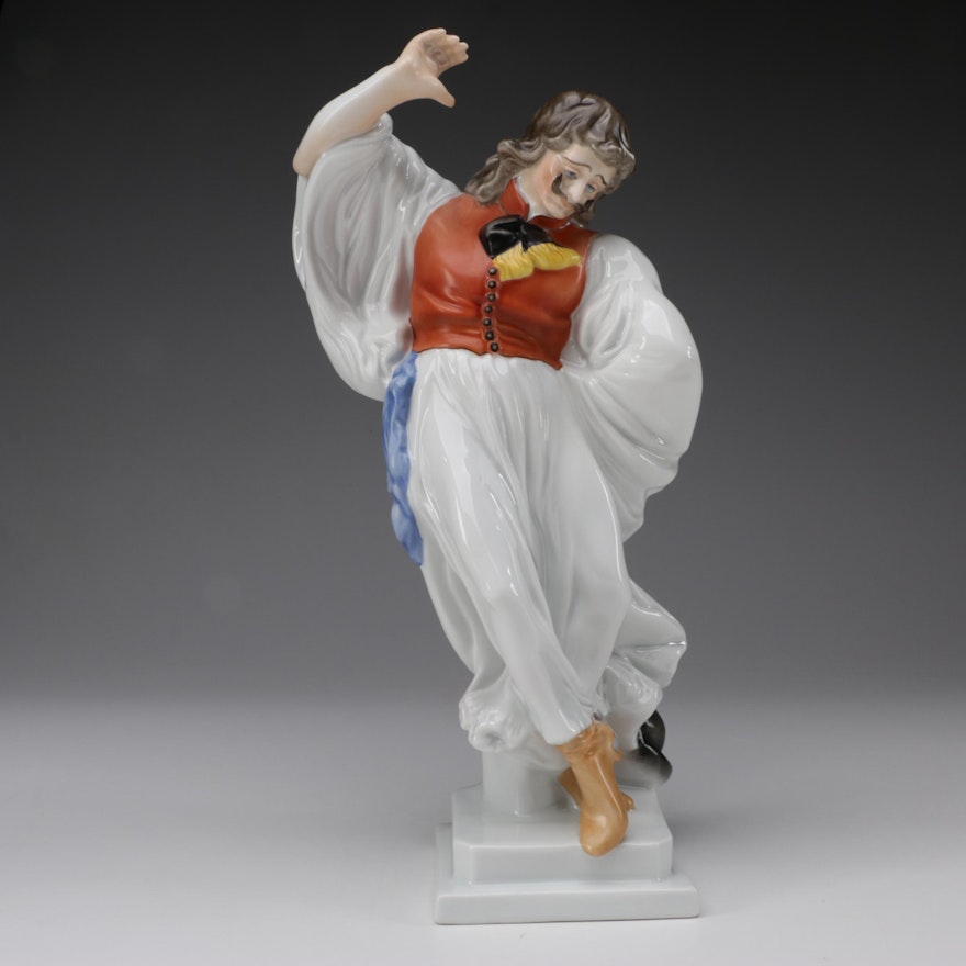 Herend "Hungary Lad Dancing" Porcelain Figurine