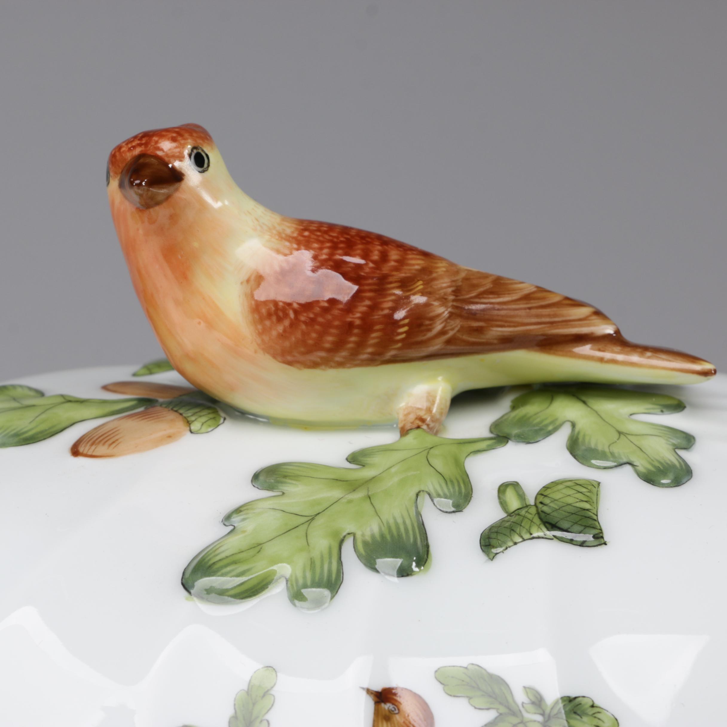 Herend "Rothschild Bird" Porcelain Tureen with Lid