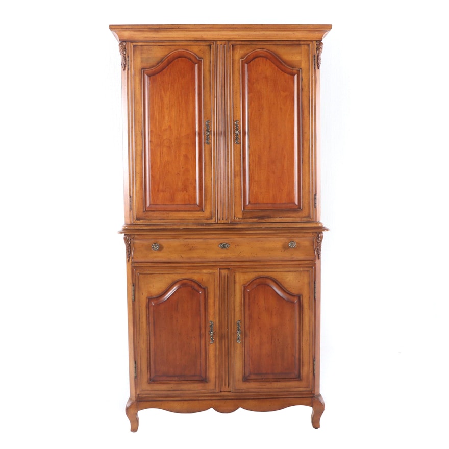 Provincial Style Maple Entertainment Armoire by Betsy Cameron, 21st Century