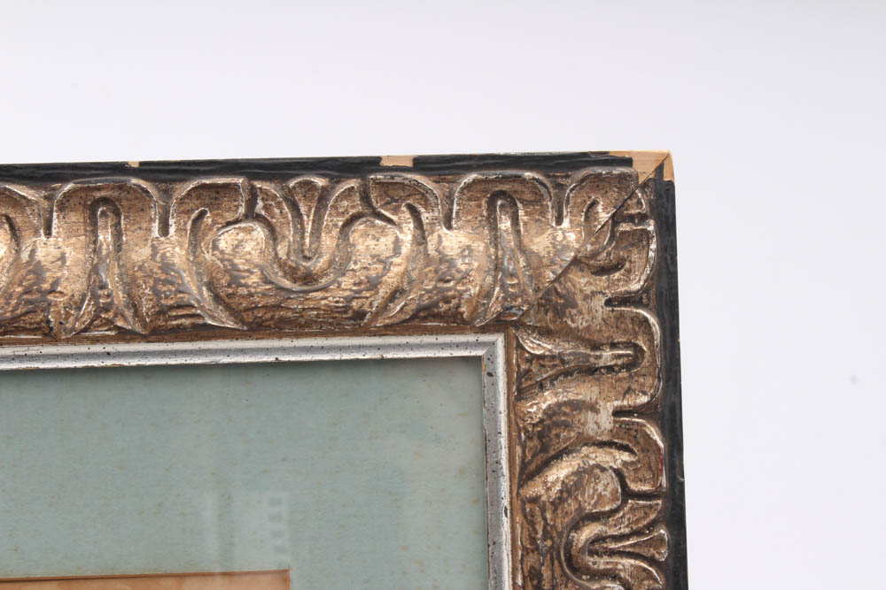 Paul Reinman "After the Bath" Pastel and Crayon Drawing