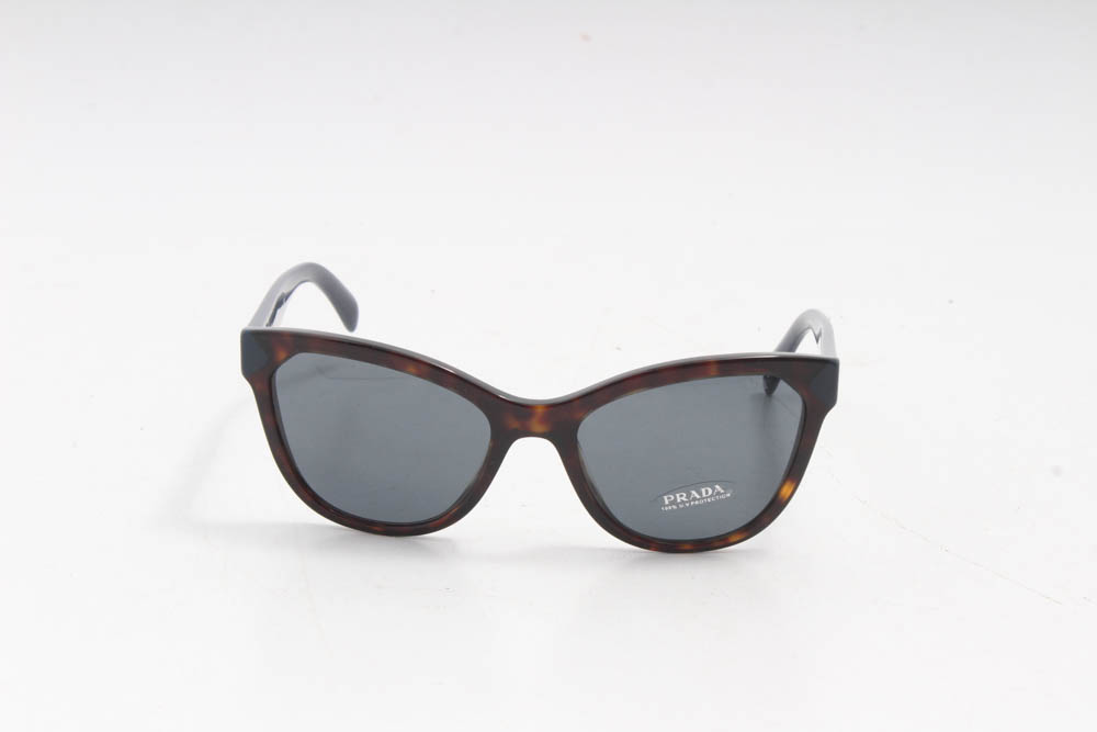 Prada Cat Eye Tortoiseshell Sunglasses with Case, Made in Italy